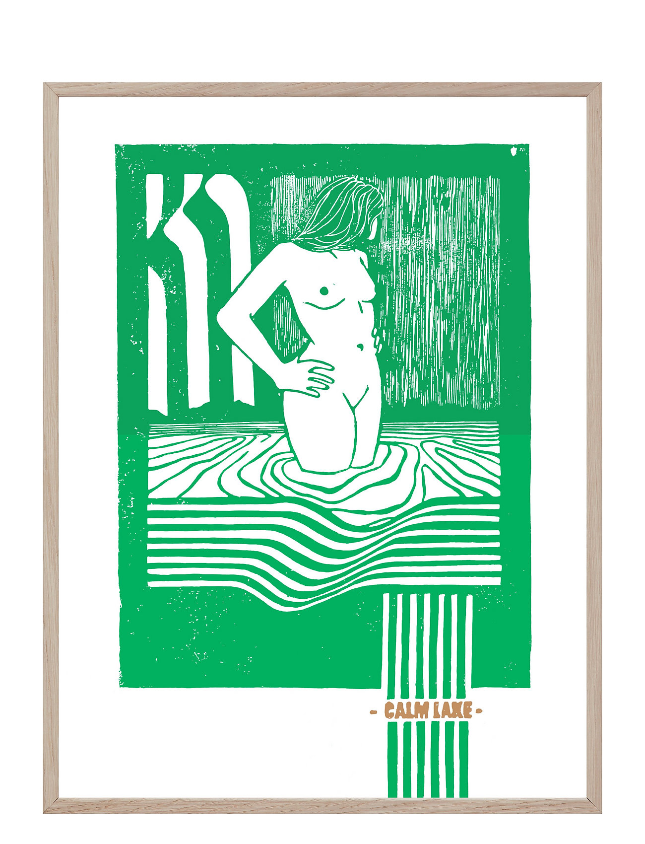 IF WALLS COULD TALK Grün Lake Patterned - 70X100CM - Unisex