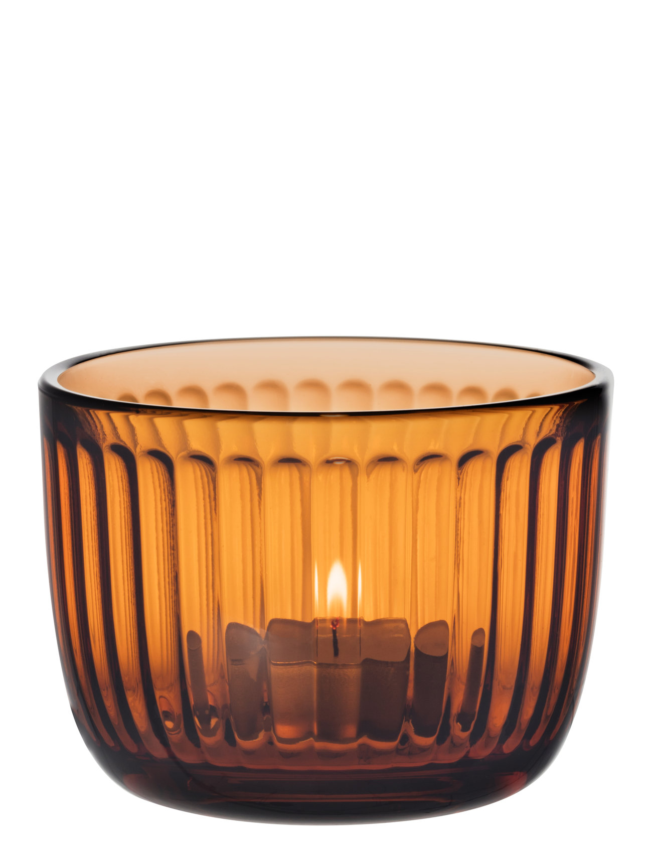 Raami Teal Candle H. 9Cm Orange Iittala