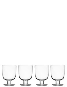 4 Stück Iittala Lempi Glas 34cl klar
