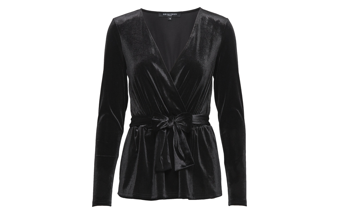 95 Ilse Elastane Black 5 Blouse Jacobsen Polyester TTwgqtf