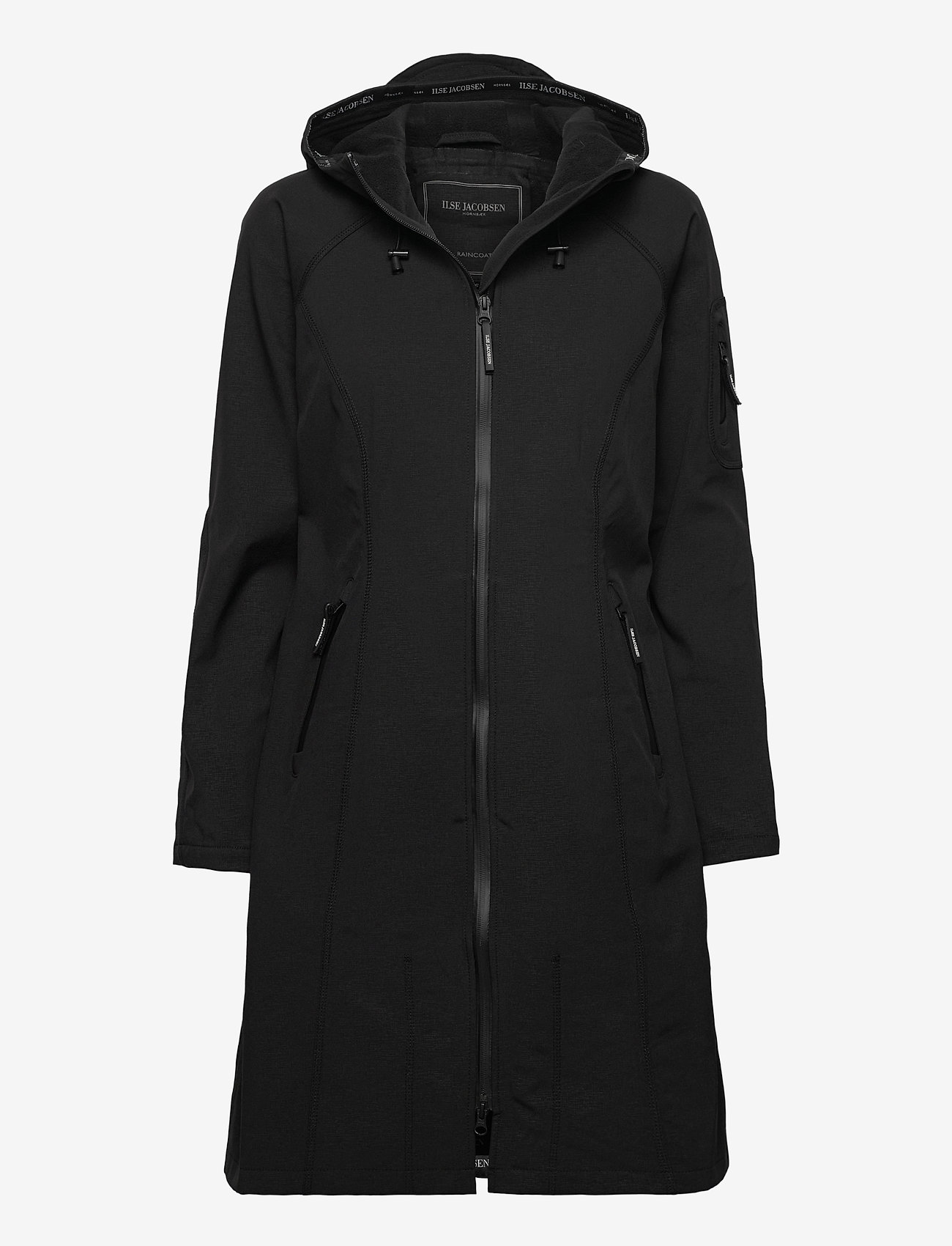 Ilse Jacobsen - Long raincoat - regnjakker - black - 0