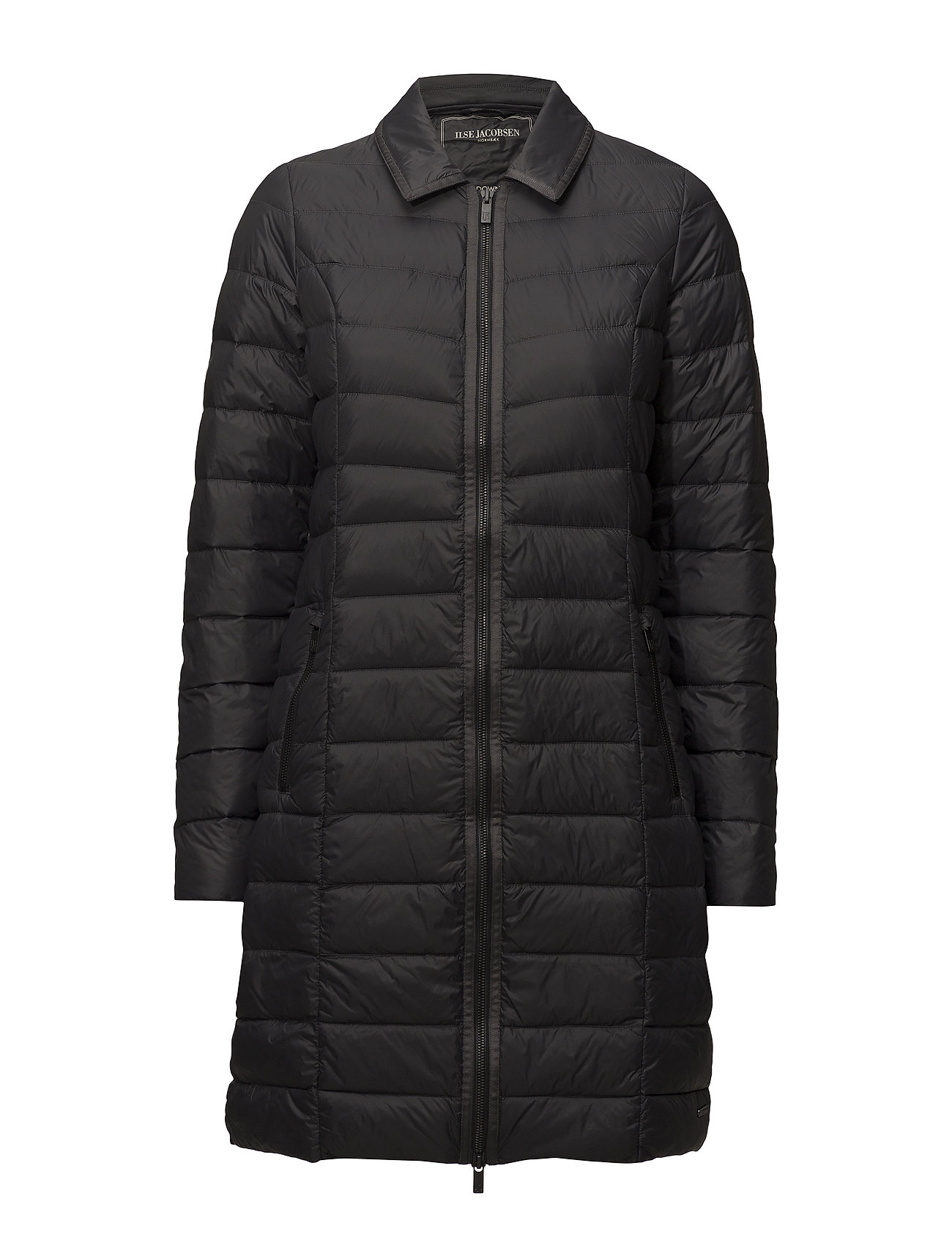Light Down Coat Gevoerde Lange Jas Zwart Ilse Jacobsen ilse jacobsen kopen in de aanbieding Light Down Coat Gevoerde Lange Jas Zwart Ilse Jacobsen ilse jacobsen kopen in de aanbieding