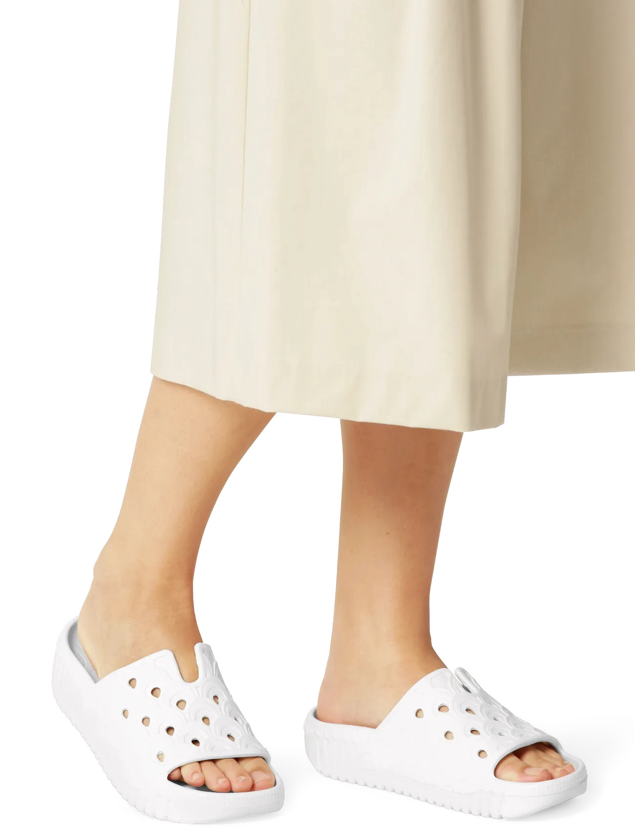 Ilse Jacobsen Birch Sandal, 40, White, Sandaler > Flade Sandals, Dame