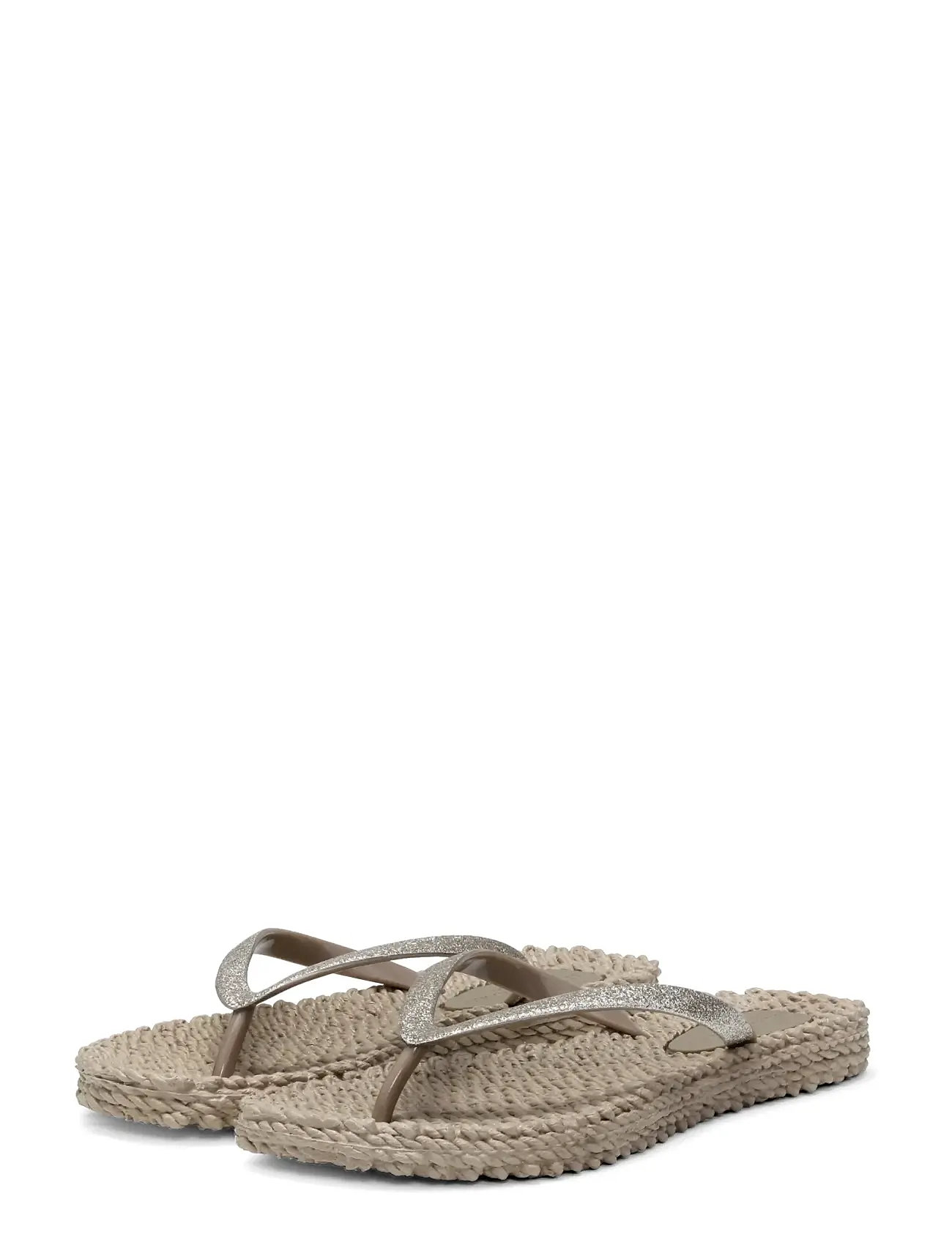 Ilse Jacobsen Flip Flops With Glitter, 37, Grey, Sandaler > Flip Flops, Dame