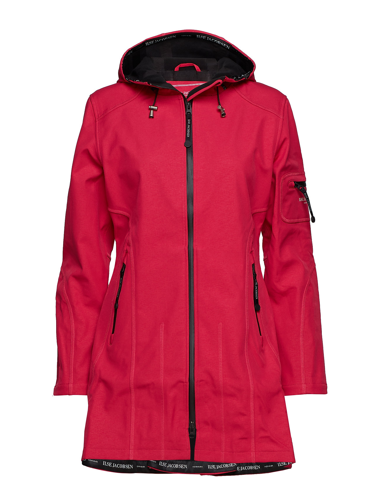 warm waterproof hip length hooded jacket