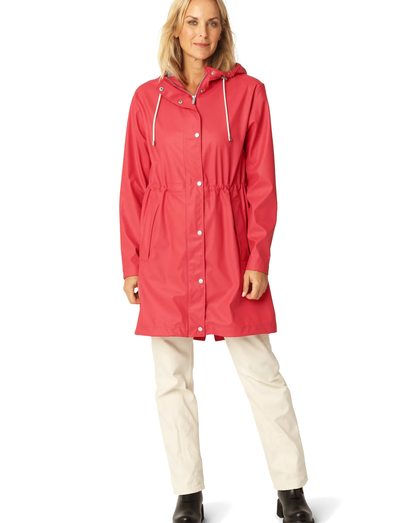 Ilse Jacobsen Rain230Fr, 44, Red, Regntøj > Regnfrakker, Dame