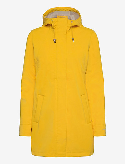yellow raincoat dark