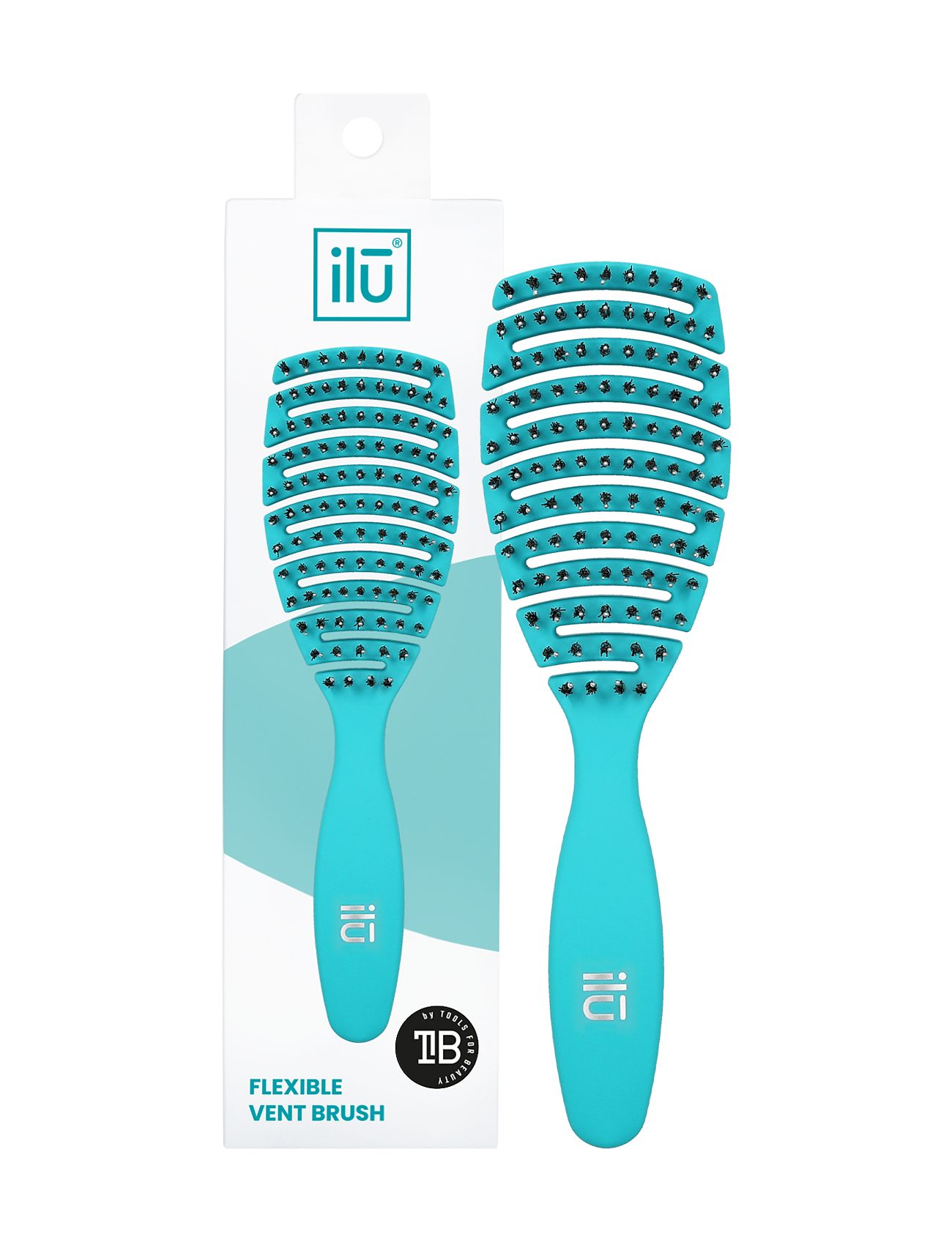 Ilu Brush Easy Detangling Ocean Blue Beauty Women Hair Hair Brushes & Combs Detangling Brush Nude ILU