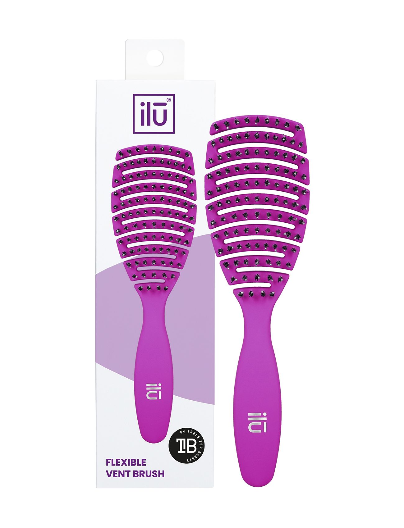 ILU Ilu Brush Easy Detangling Purple Nude