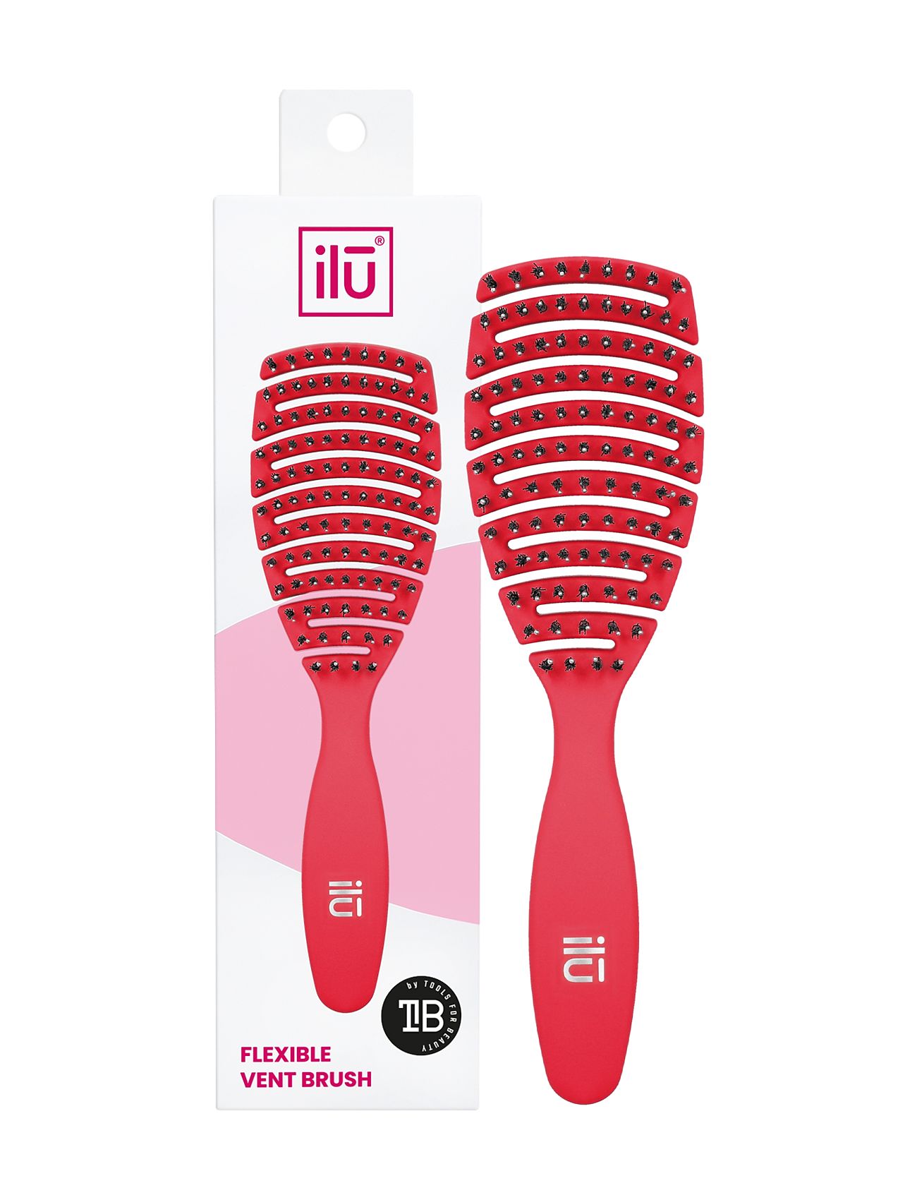 Ilu Brush Easy Detangling Rose Beauty Women Hair Hair Brushes & Combs Detangling Brush Nude ILU