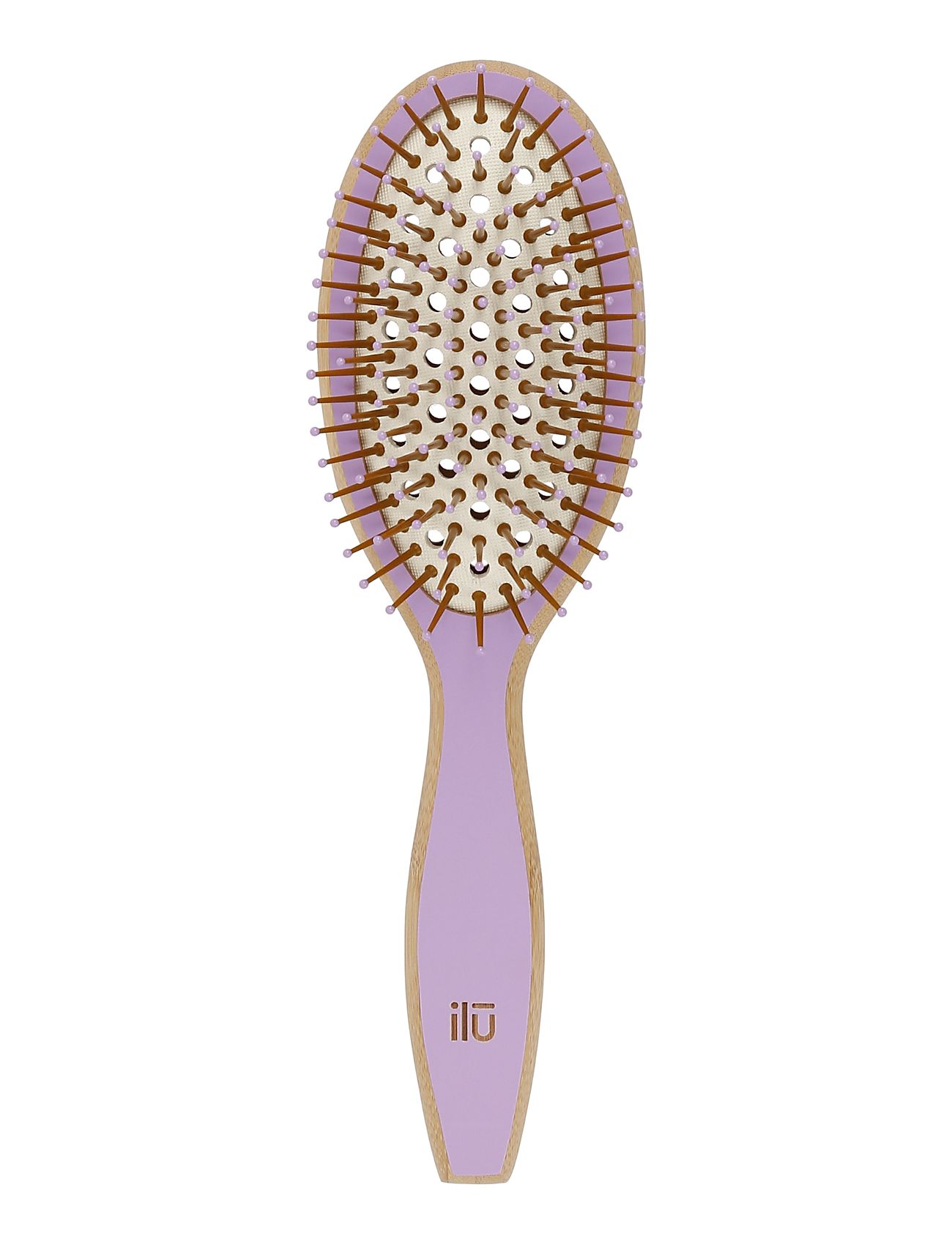 Ilu Brush Bamboom Oval Medium Beauty Women Hair Hair Brushes & Combs Paddle Brush Nude ILU
