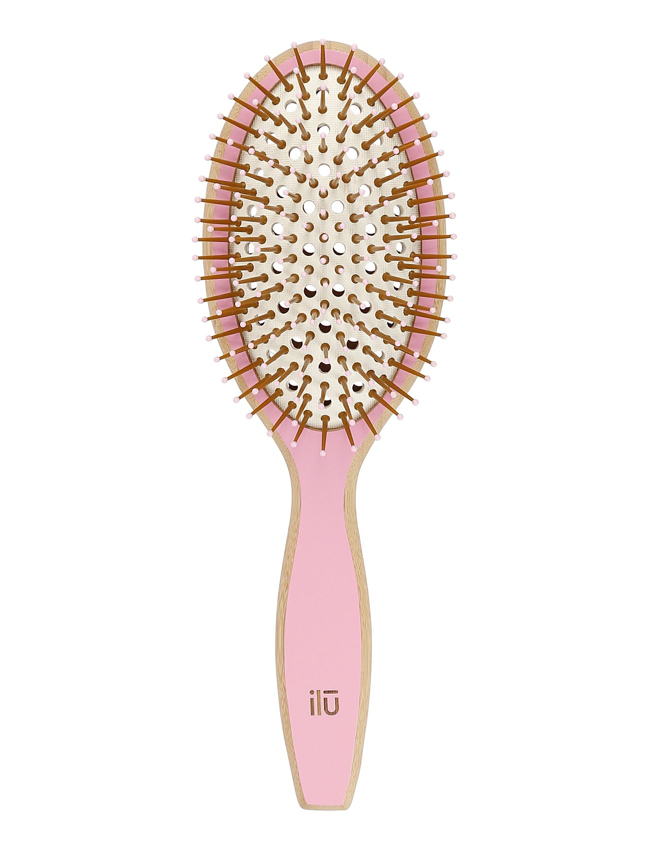 Ilu Brush Bamboom Oval Large Beauty Women Hair Hair Brushes & Combs Paddle Brush Nude ILU