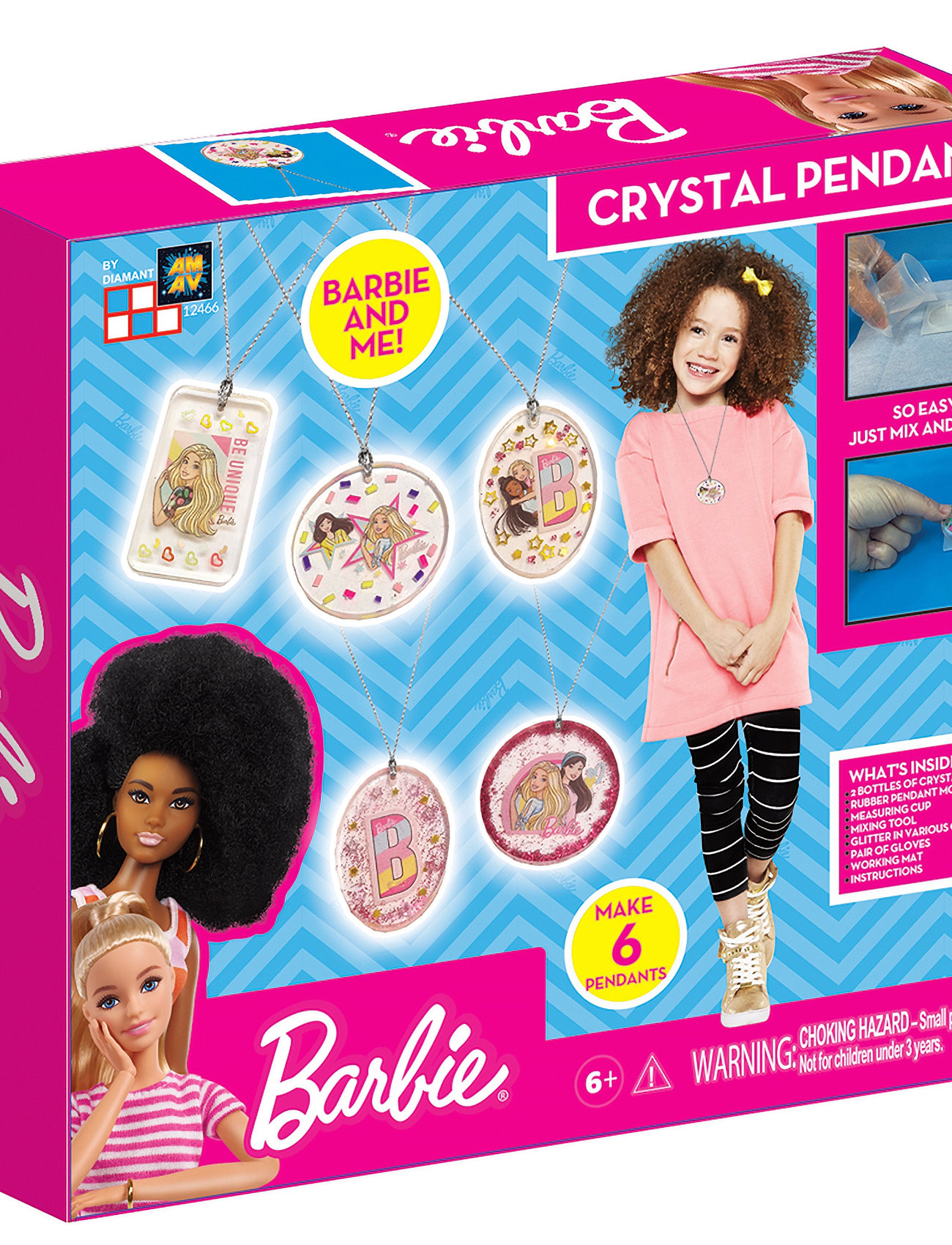 Barbie Crystal Jewelry Toys Creativity Drawing & Crafts Craft Jewellery & Accessories Multi/patterned Barbie