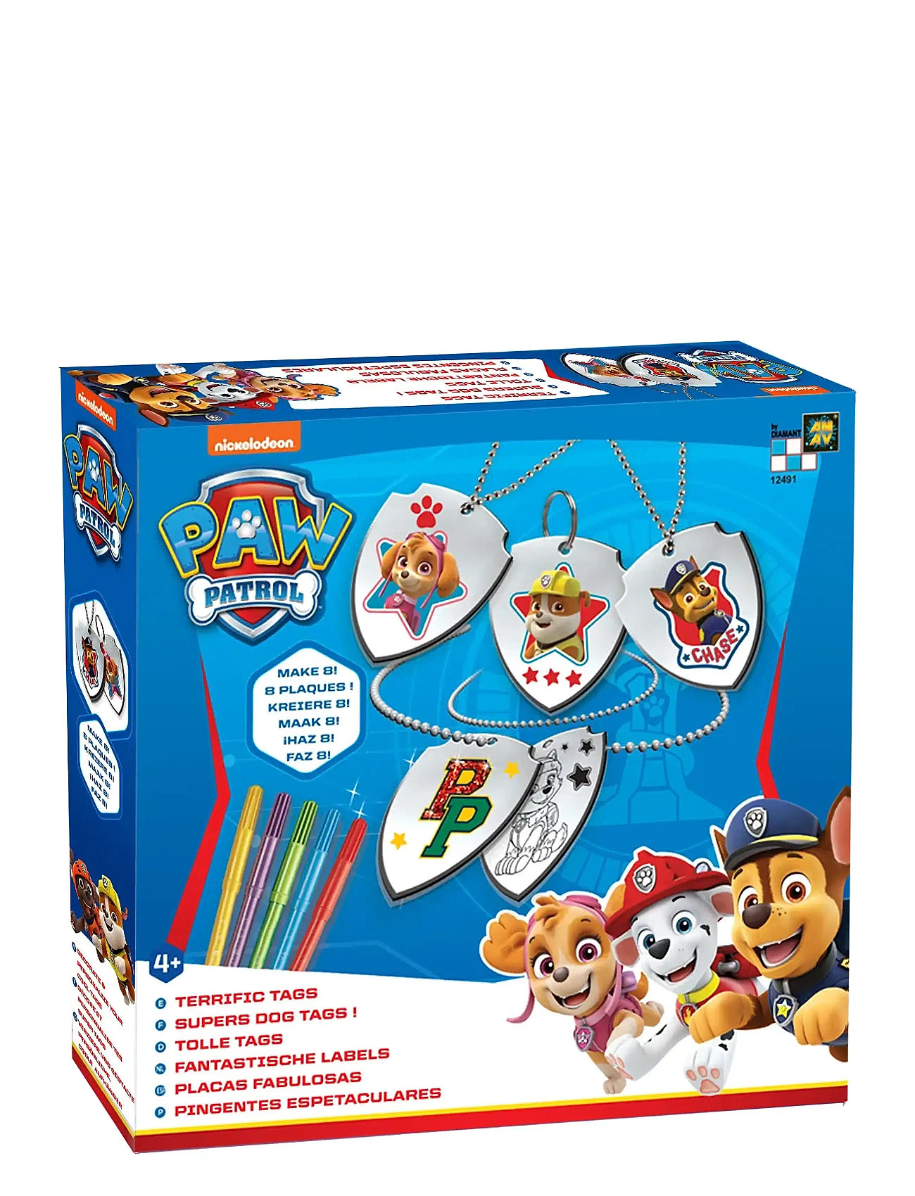 Paw Patrol Tags - Terrific Tags Toys Creativity Drawing & Crafts Craft Jewellery & Accessories Multi/patterned Paw Patrol