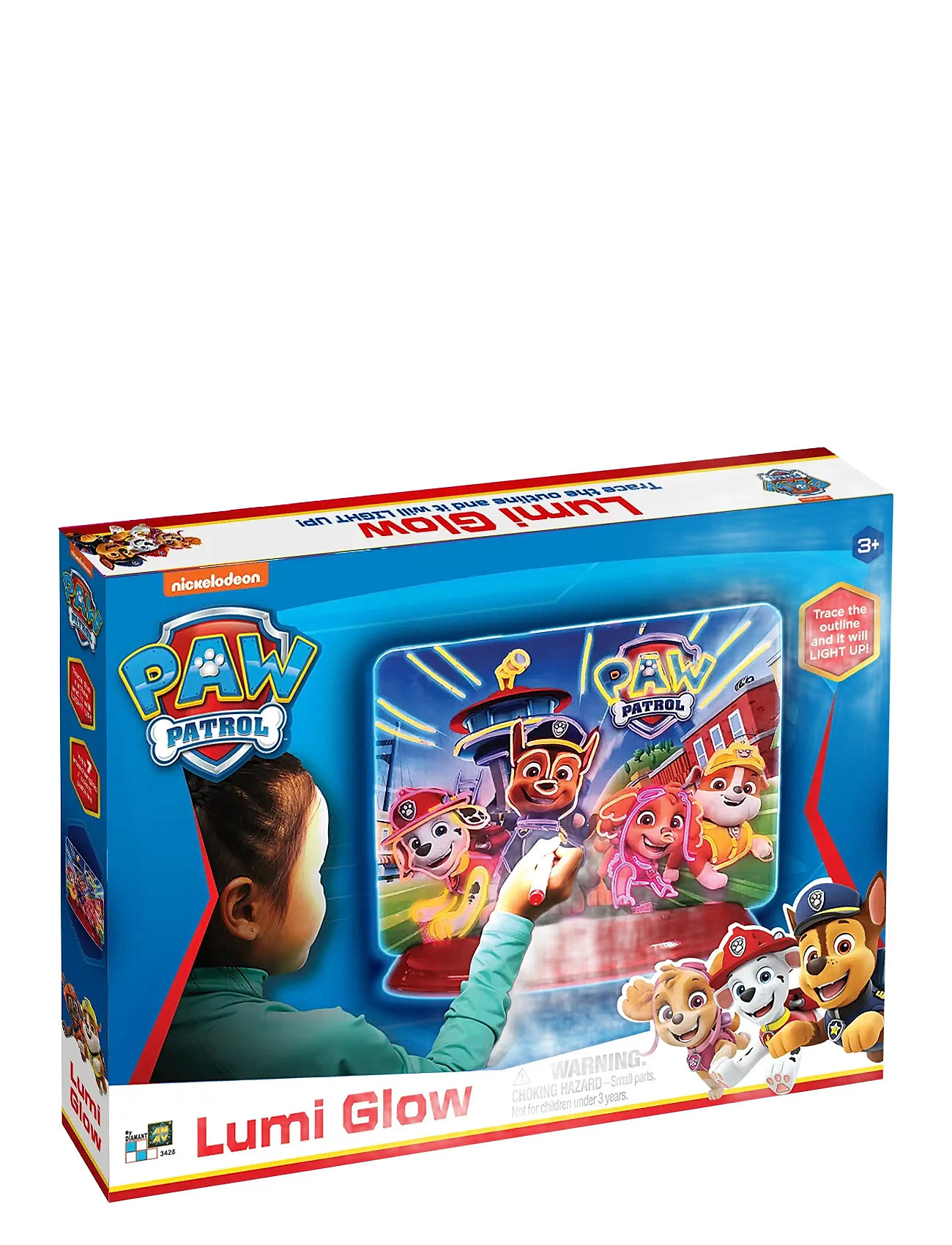 Paw Patrol Paw Patrol Night Lamp/Decoration - Lumi Glow, 29X5X24, Multi/patterned, Belysning > Natlamper, Børn