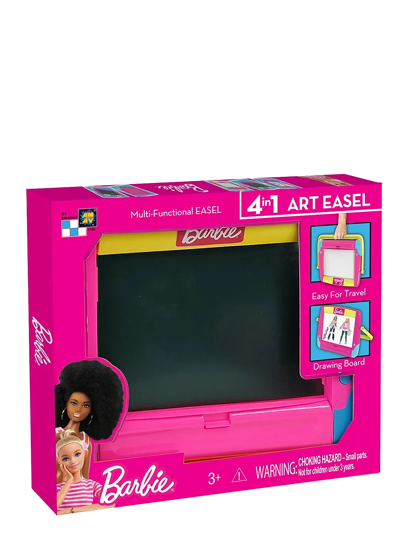 Barbie Barbie Easel And Drawing Board - 4 In 1 Art Easel Multi/patterned
