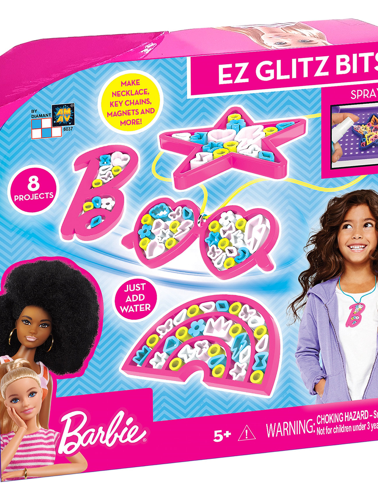 Barbie Jewelry And Keychains - Ez Glitz Bits Toys Creativity Drawing & Crafts Craft Jewellery & Accessories Multi/patterned Barbie