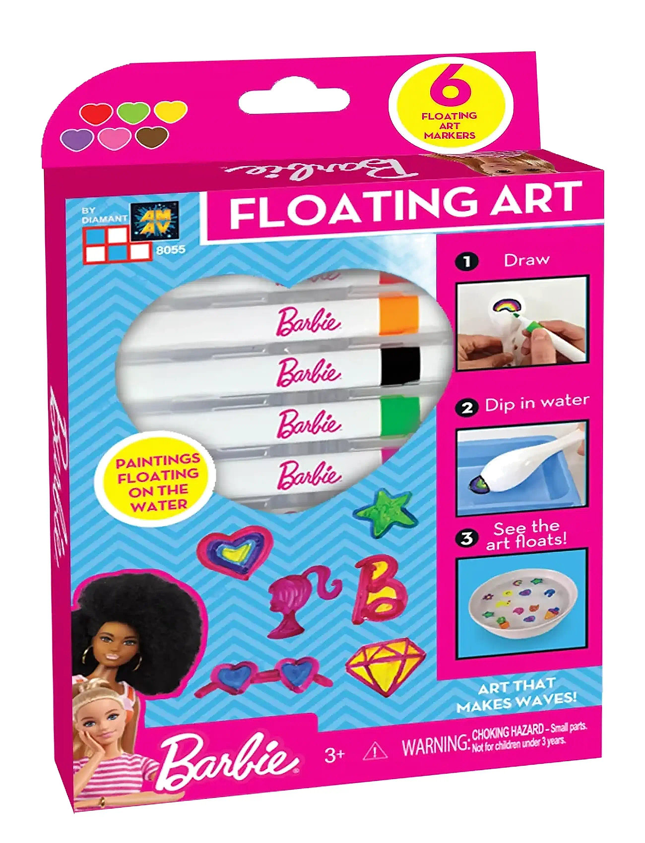 Barbie Create Unique Artworks - Floating Art Toys Creativity Drawing & Crafts Drawing Multi/patterned Barbie