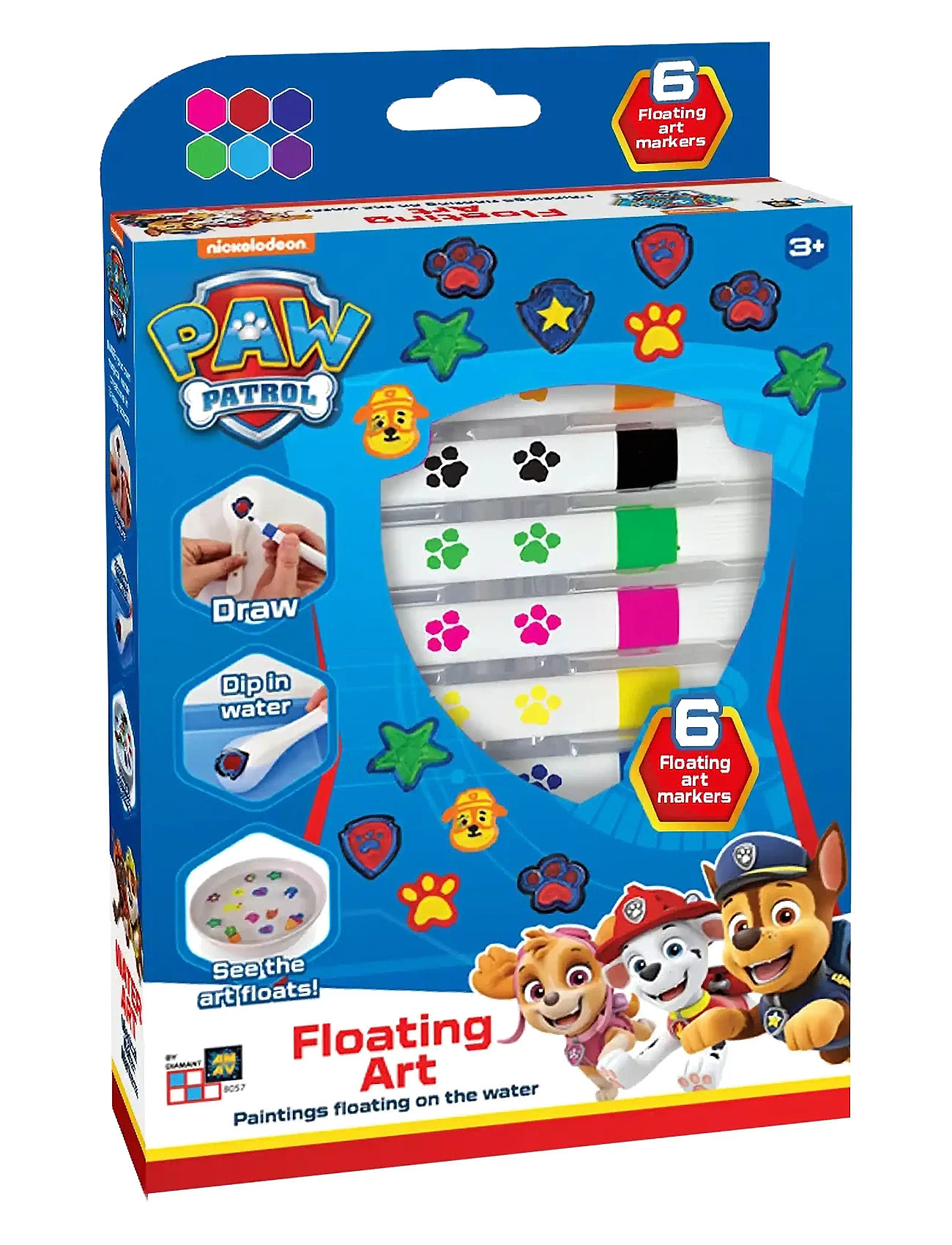 Paw Patrol Create Unique Artworks - Floating Art Toys Creativity Drawing & Crafts Drawing Multi/patterned Paw Patrol