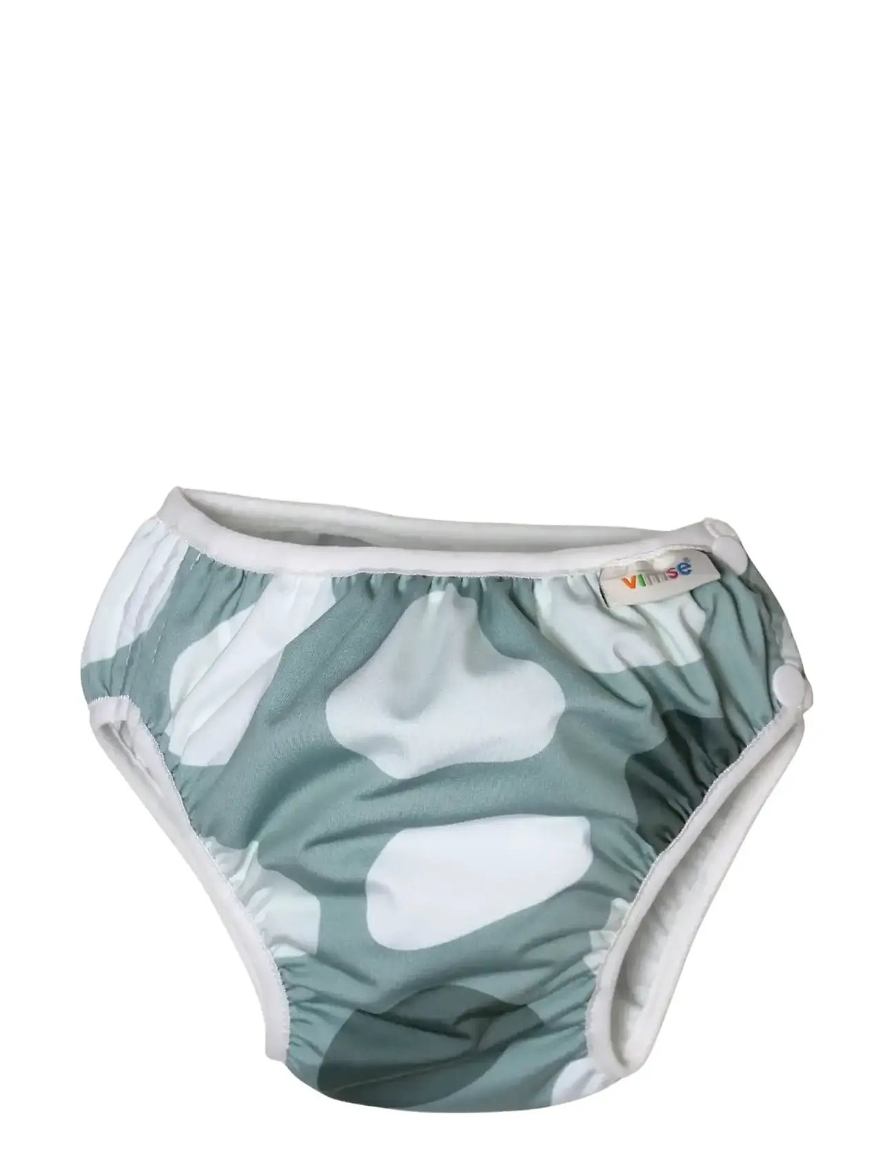 Imse Vimse Swim Diaper M 7-10Kg, Green Shapes, M 7-10KG, Green, Badetøj > Bindetrusser, Børn