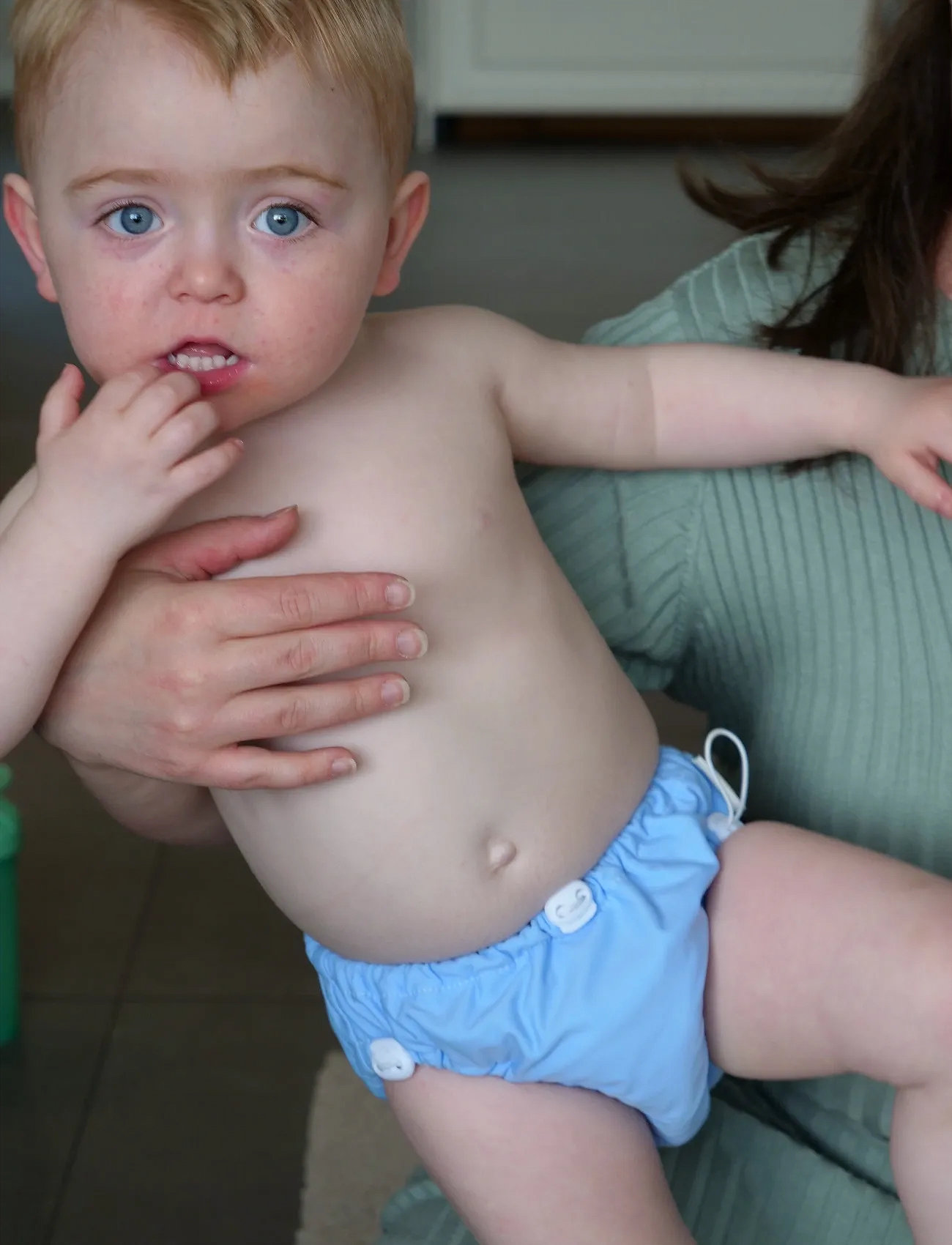 Imse Vimse Swim Diaper Drawstring S/M 6-10Kg, Light Blue, S/M 6-10KG, Blue, Badetøj > Bindetrusser, Børn