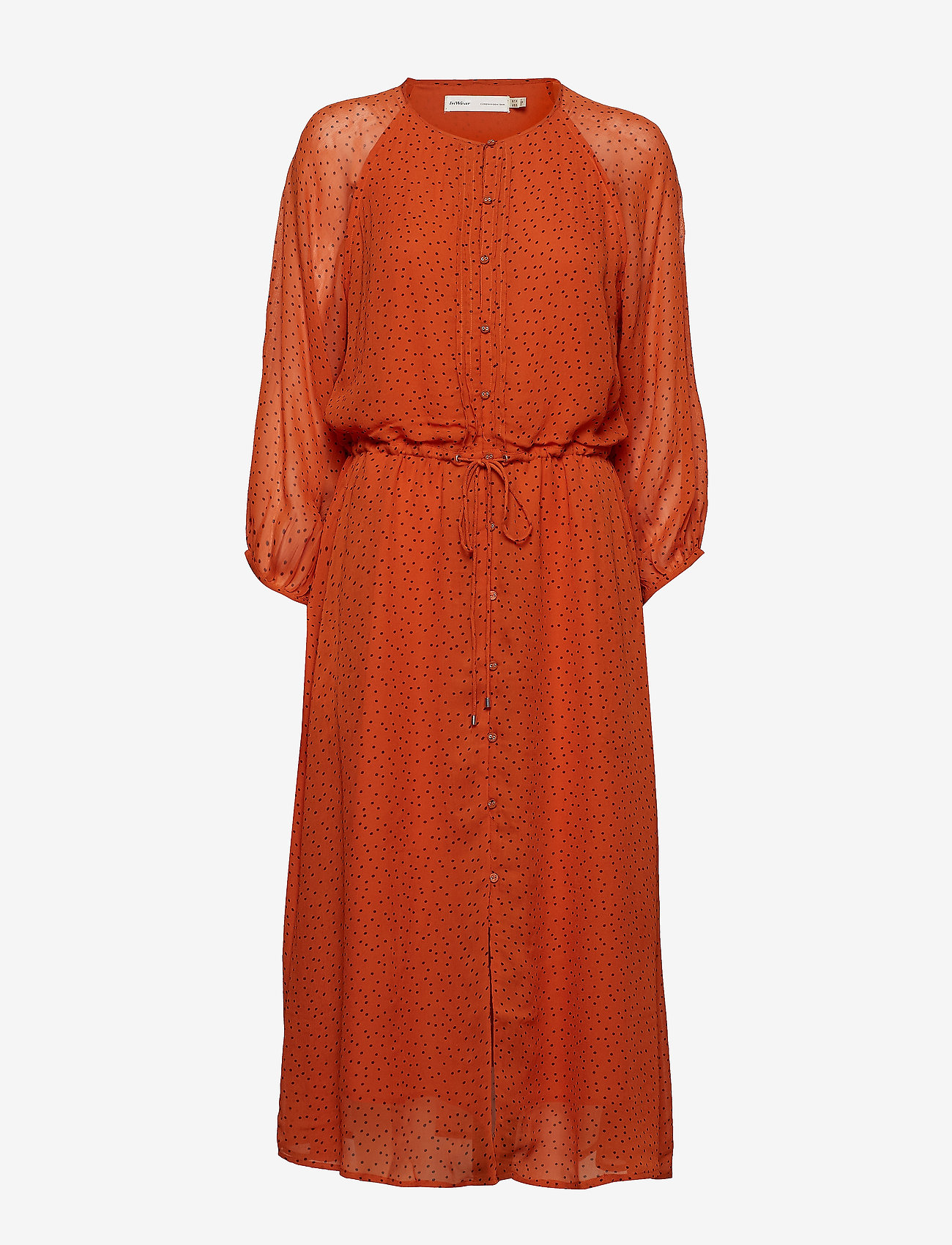 Saga Long Dress (Gold Flame Dot) (700 kr) InWear | InWear Klänning Saga Long Dress Röd Sommarklänningar