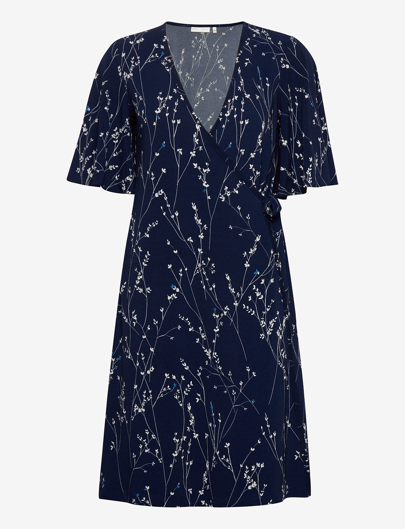 Kalviniw Wrap Dress (Ink Blue Branches) (715 kr) InWear InWear Omlottklänning KalvinIW Wrap Dress Klänningar
