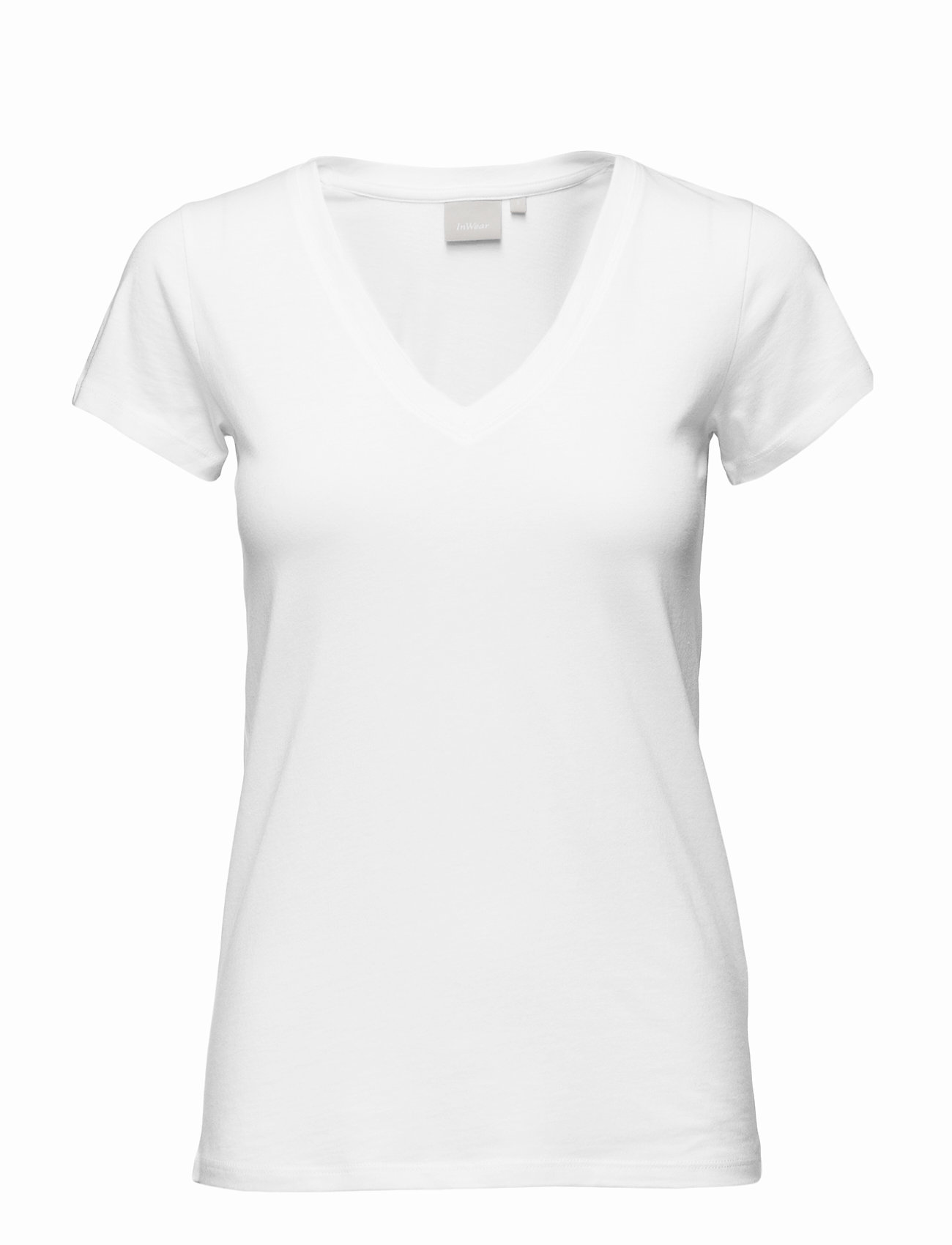 Rena V Tshirt Kntg T-shirts & Tops Short-sleeved Valkoinen InWear
