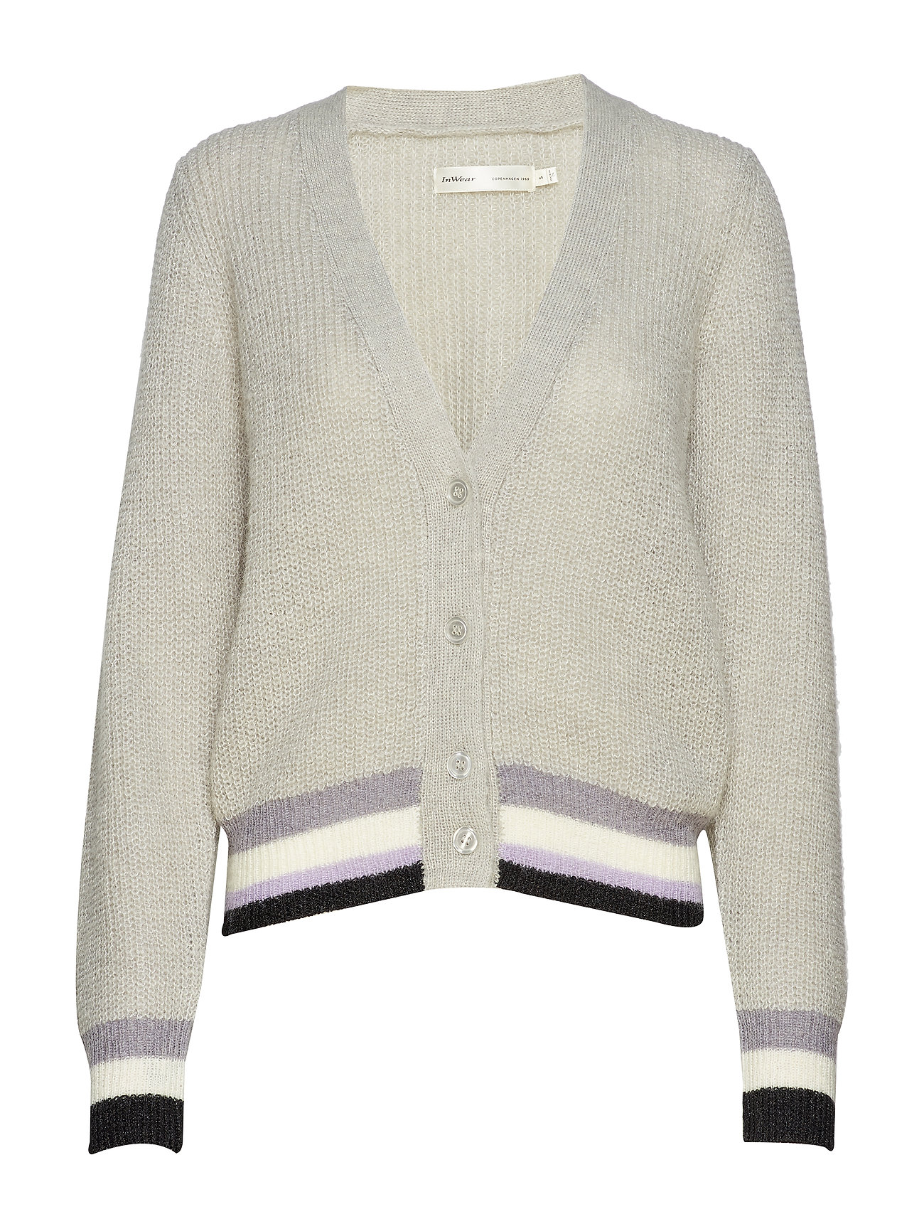 Ava Cardigan Gebreide Trui Grijs Inwear inwear kopen in de aanbieding