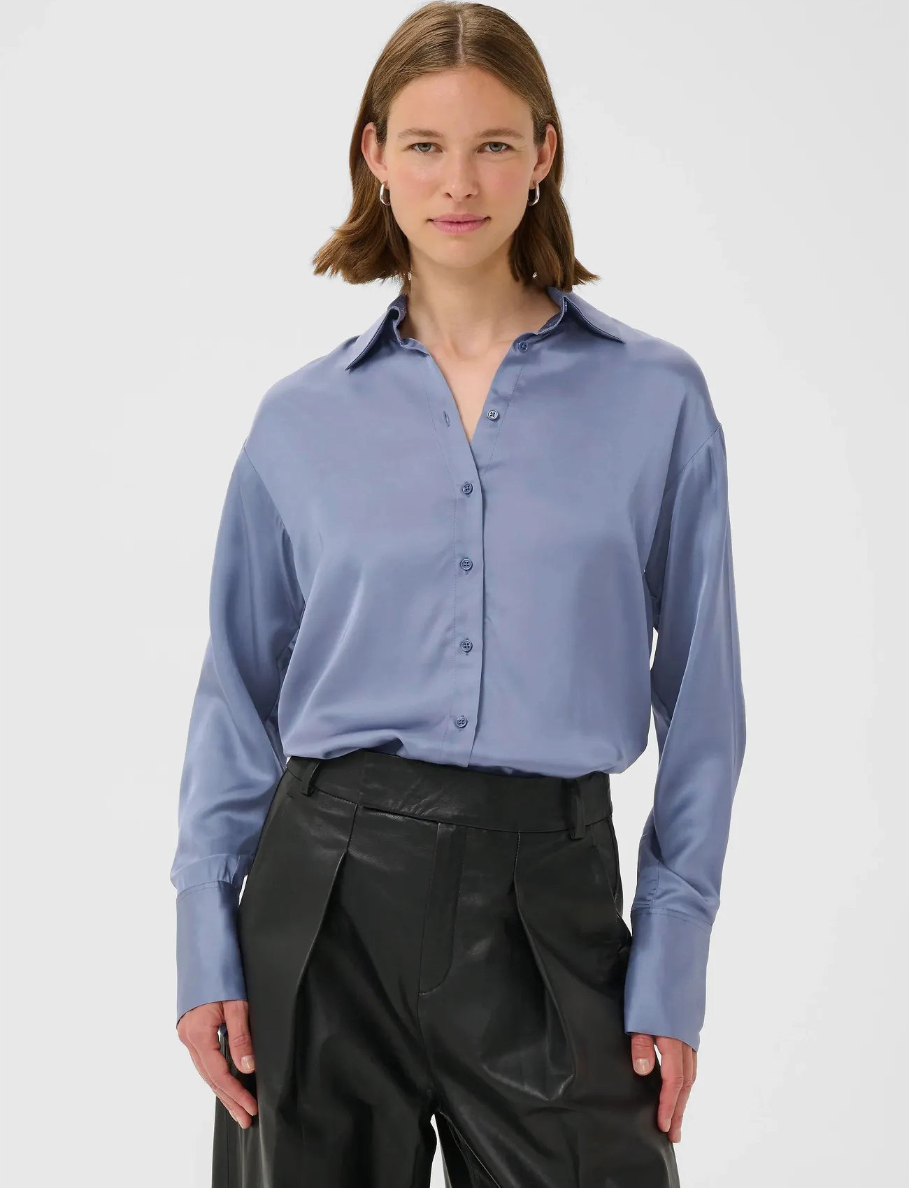 InWear Paulineiw Shirt, 32, Blue, Shirts - Long-sleeved, Dame