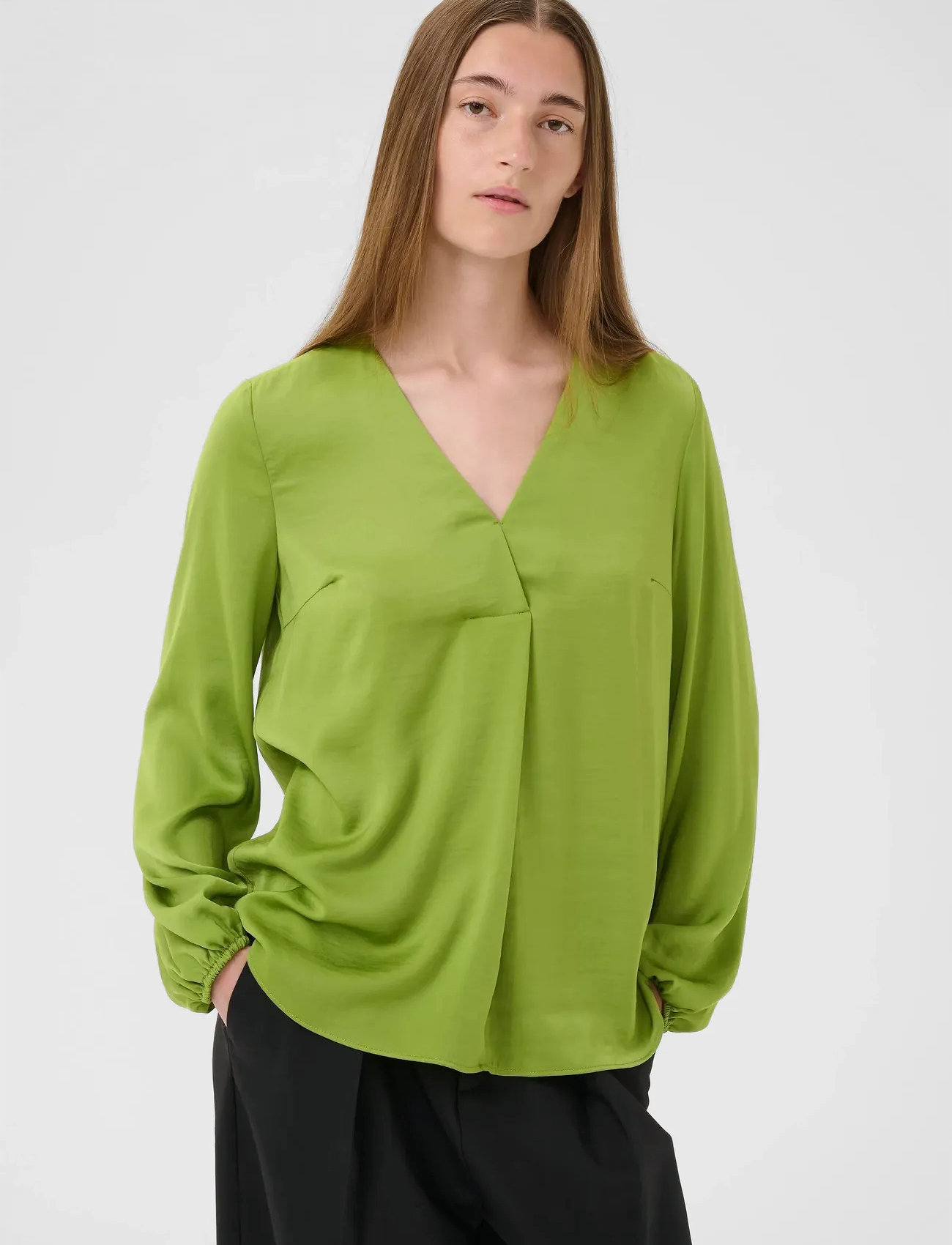 InWear Rindaiw Blouse, 42, Green, Bluser > Langærmede, Dame