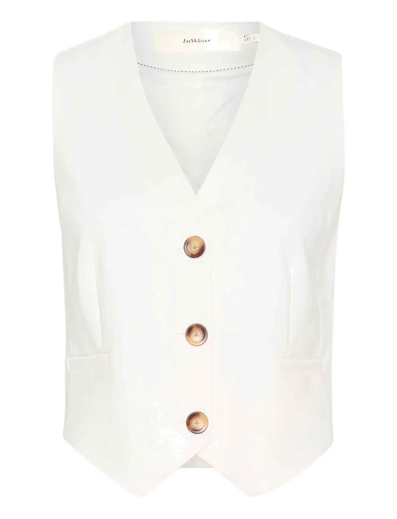 Zellaiw Waistcoat Vests Knitted Vests White InWear