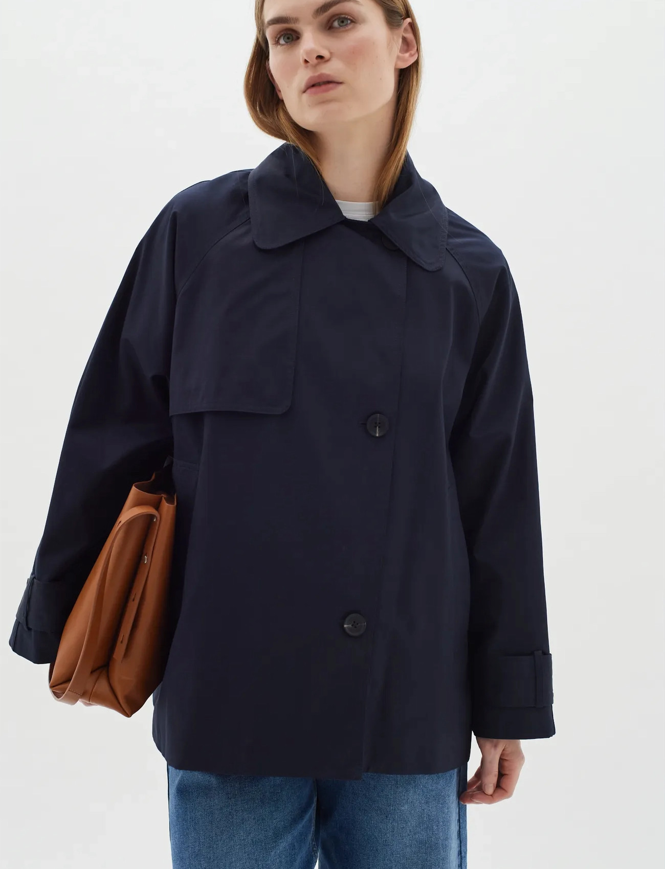 InWear Minonaiw Jacket, 36, Navy, Frakker > Trenchcoats, Dame