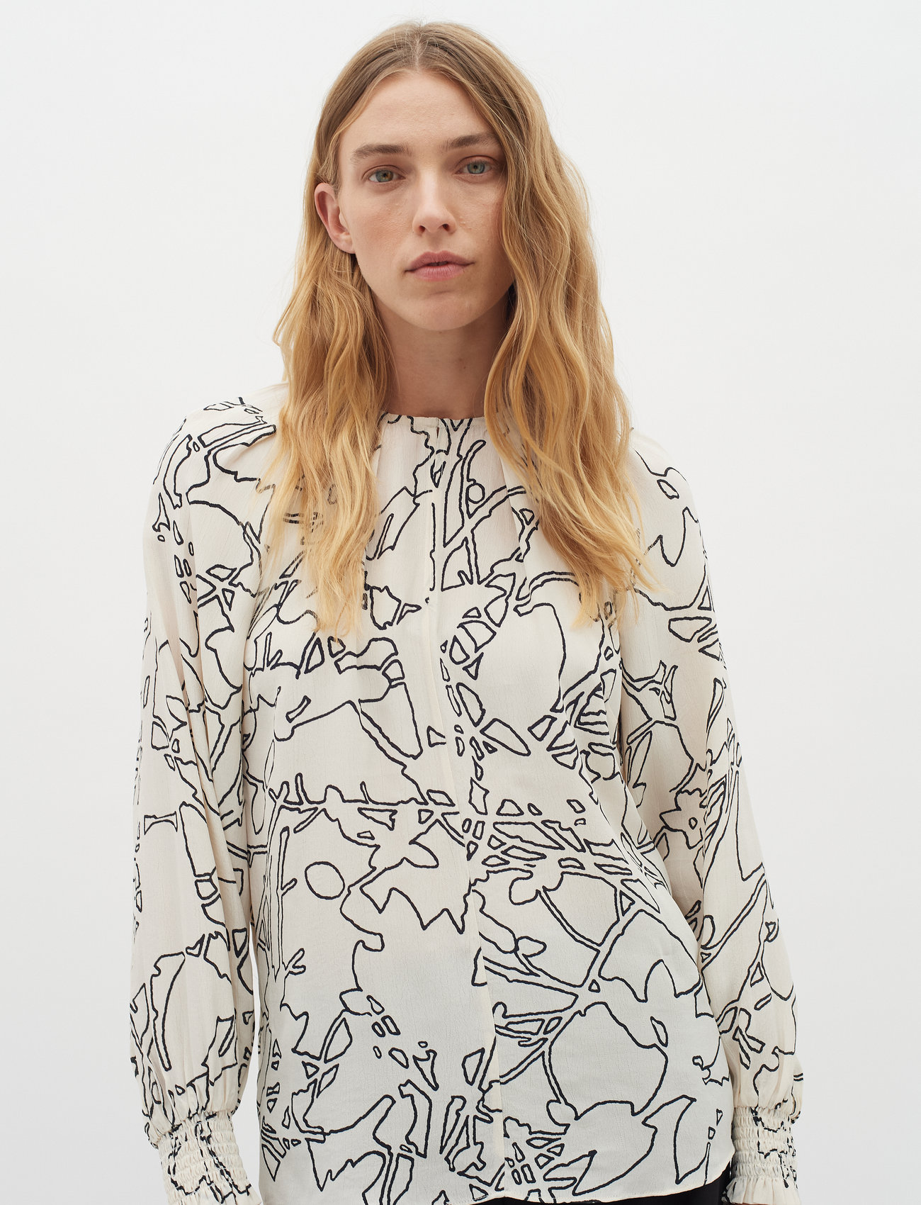 InWear Baitiiw Blouse, 34, Cream, Bluser > Langærmede, Dame