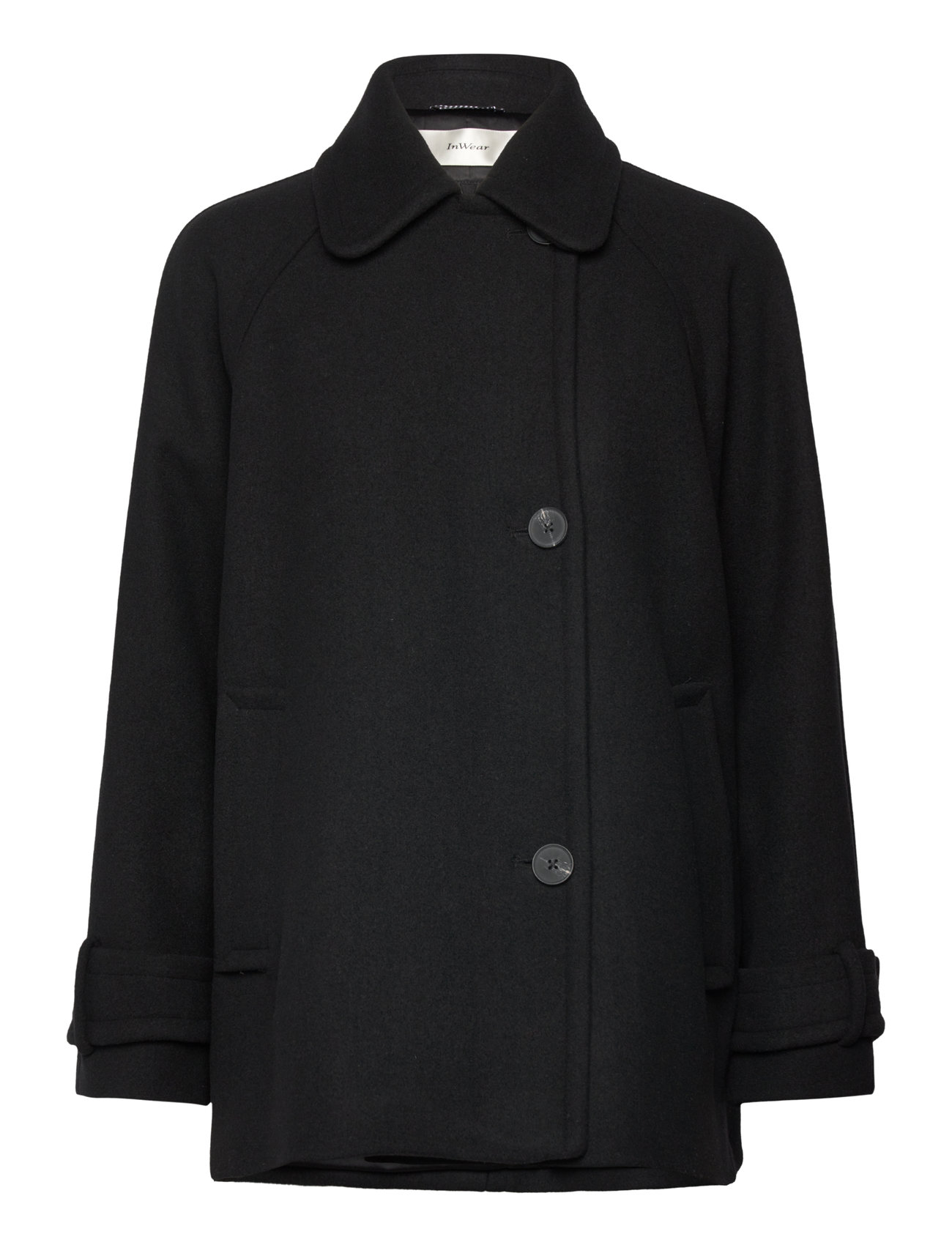 Thoraiw Minona Coat Ullfrakk Frakk Black InWear