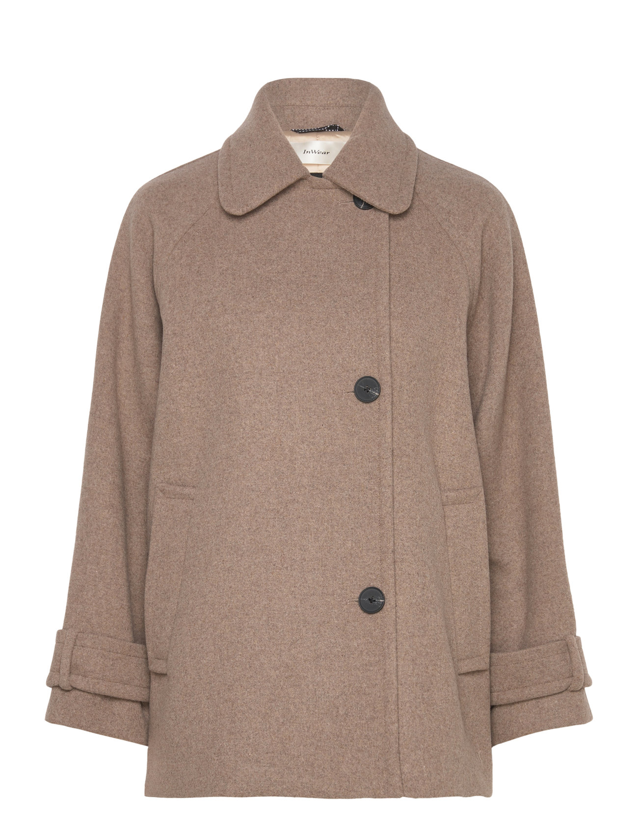 Thoraiw Minona Coat Ullfrakk Frakk Brown InWear