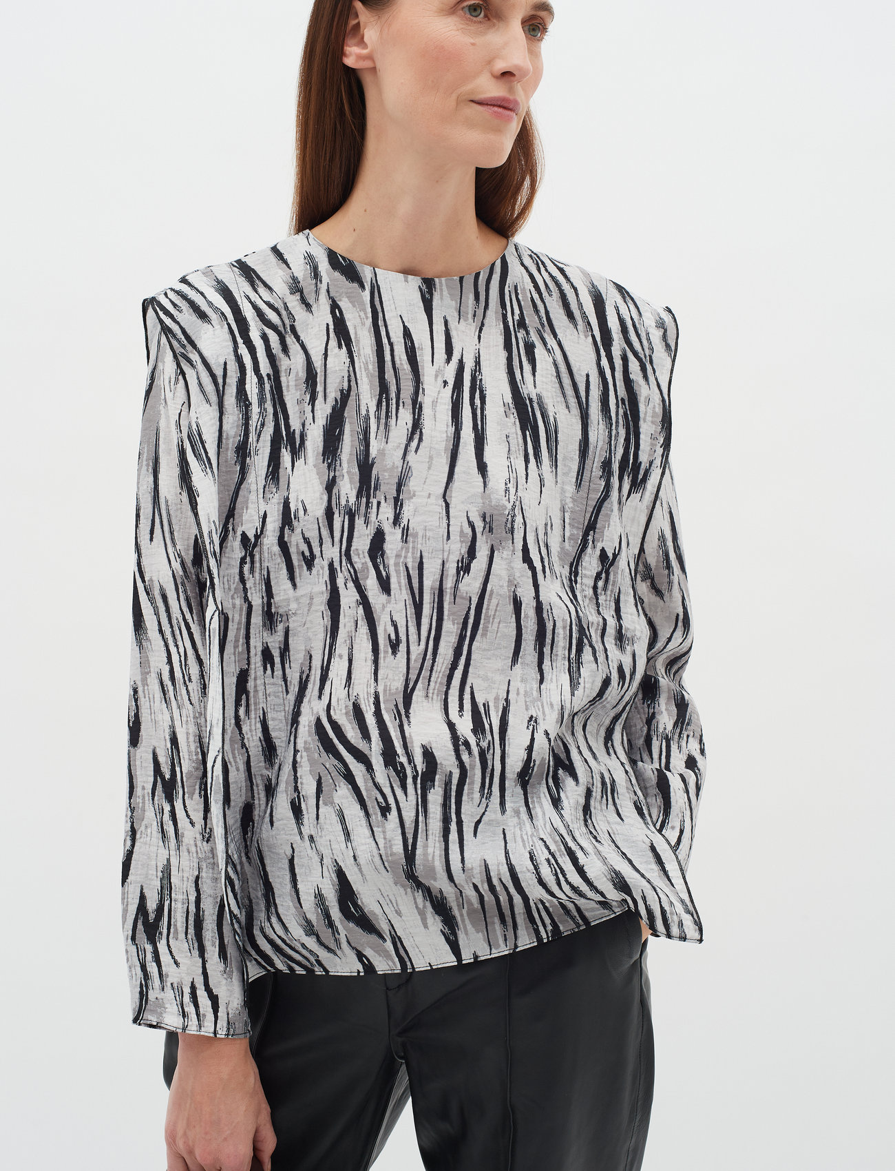 InWear Mildaiw Blouse, 40, Grey, Bluser > Langærmede, Dame