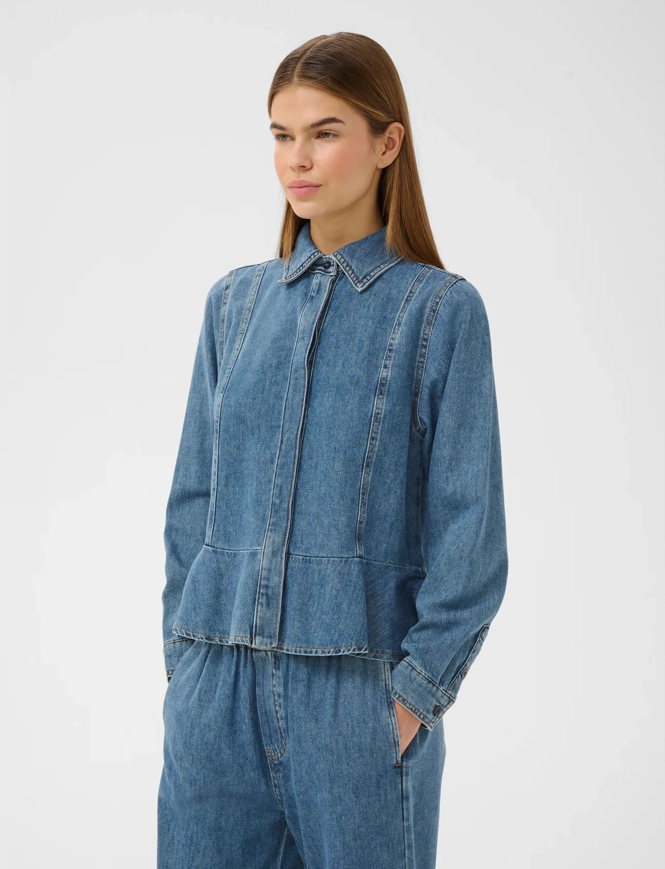 InWear Sophinaiw Shirt, 32, Blue, Skjorter > Denim-Skjorter, Dame