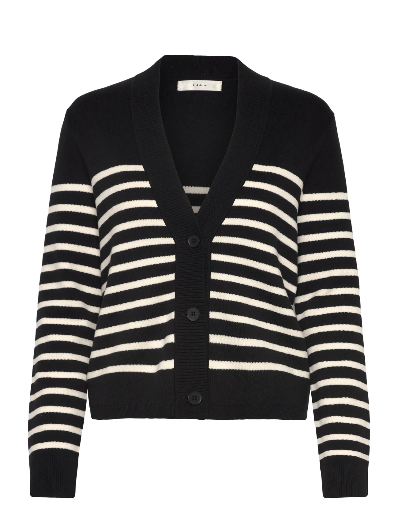 InWear Wallisiw Cardigan, S, Black, Strik > Cardigans, Dame