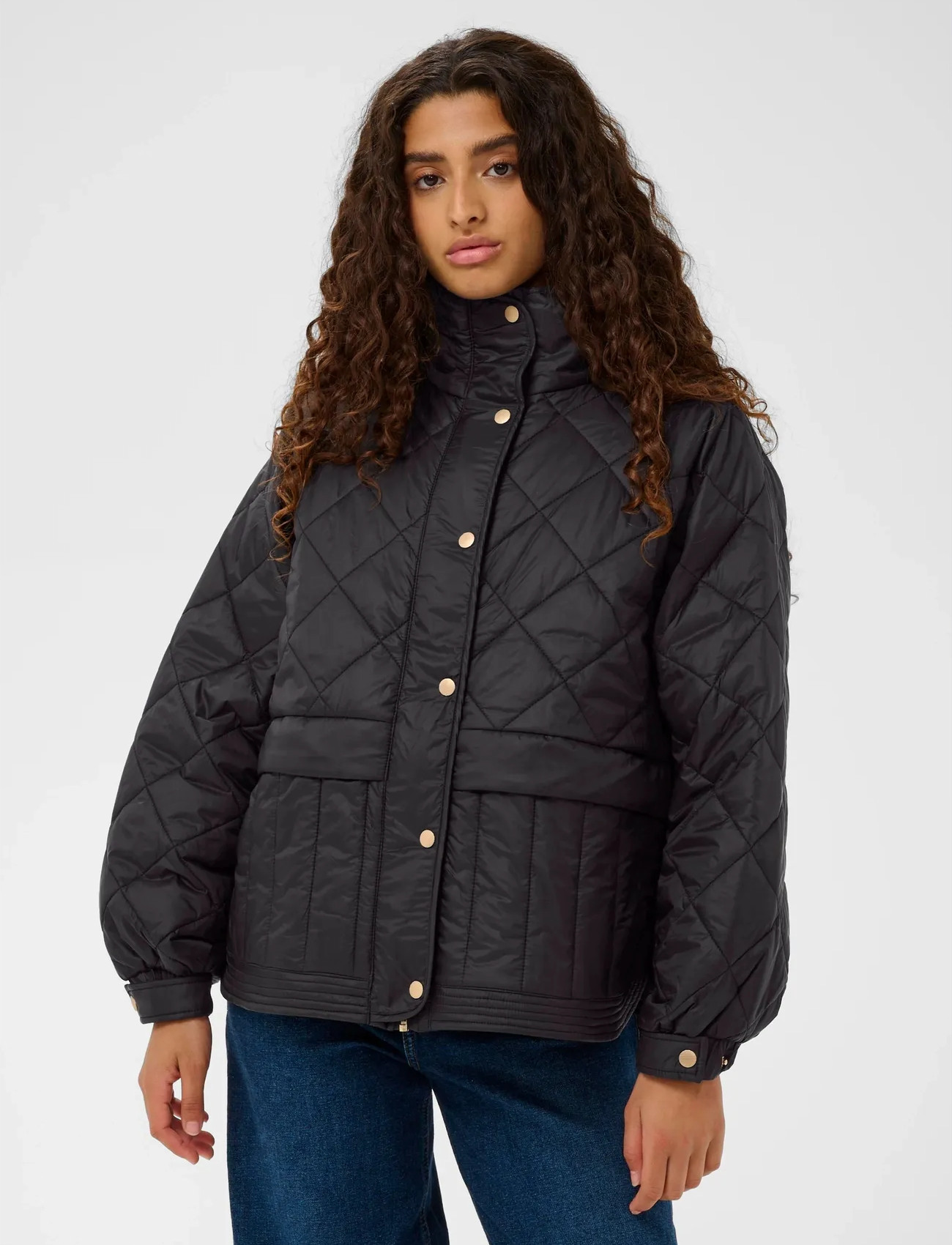 InWear Karmeliw Jacket, 36, Black, Jakker > Vatteret Jakke, Dame