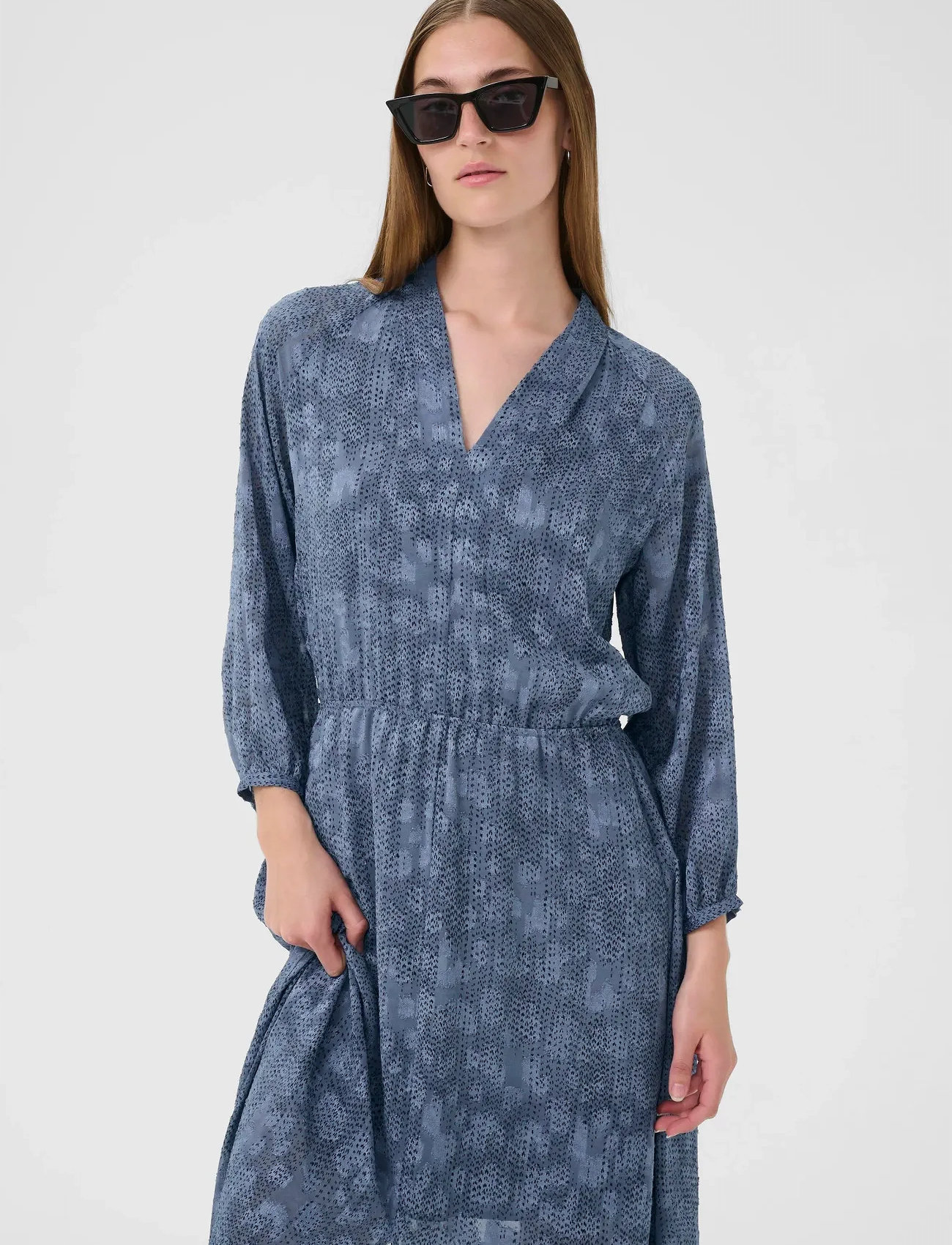 InWear Addisoniw Dress, 36, Blue, Kjoler > Knælange Og Midi, Dame