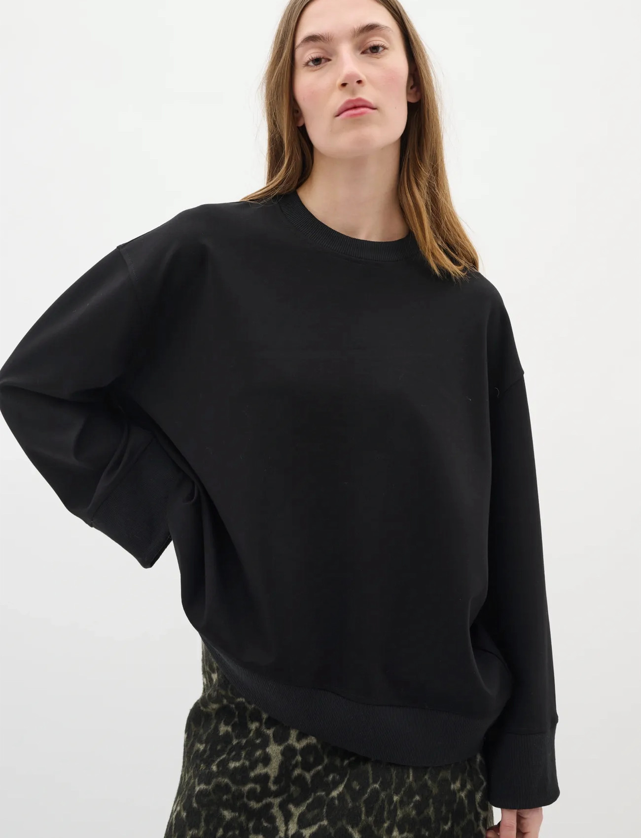 InWear Gaigiw Sweatshirt, XL, Black, Sweatshirts & Hættetrøjer > Sweatshirts, Dame