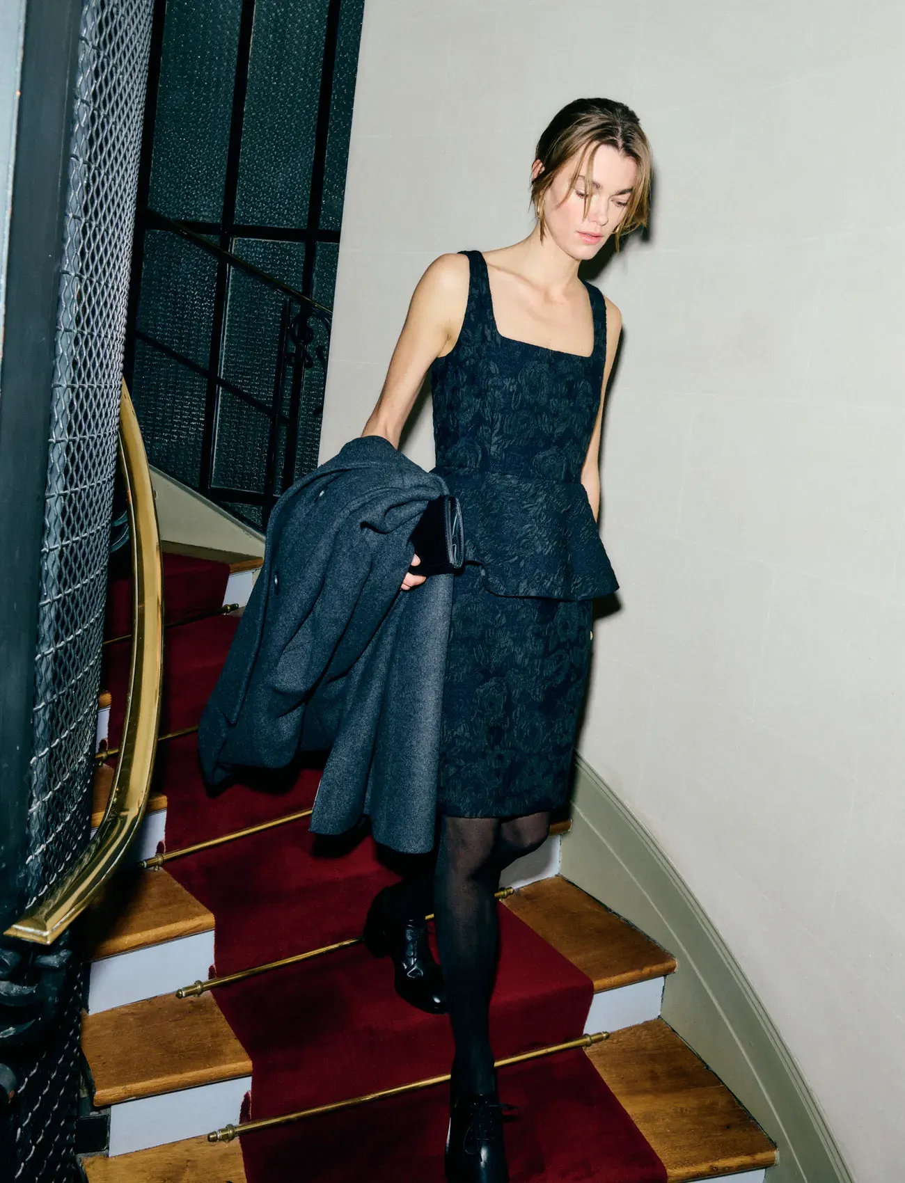 InWear Briiiw Flounce Dress, 38, Black, Kjoler > Kort Kjole, Dame