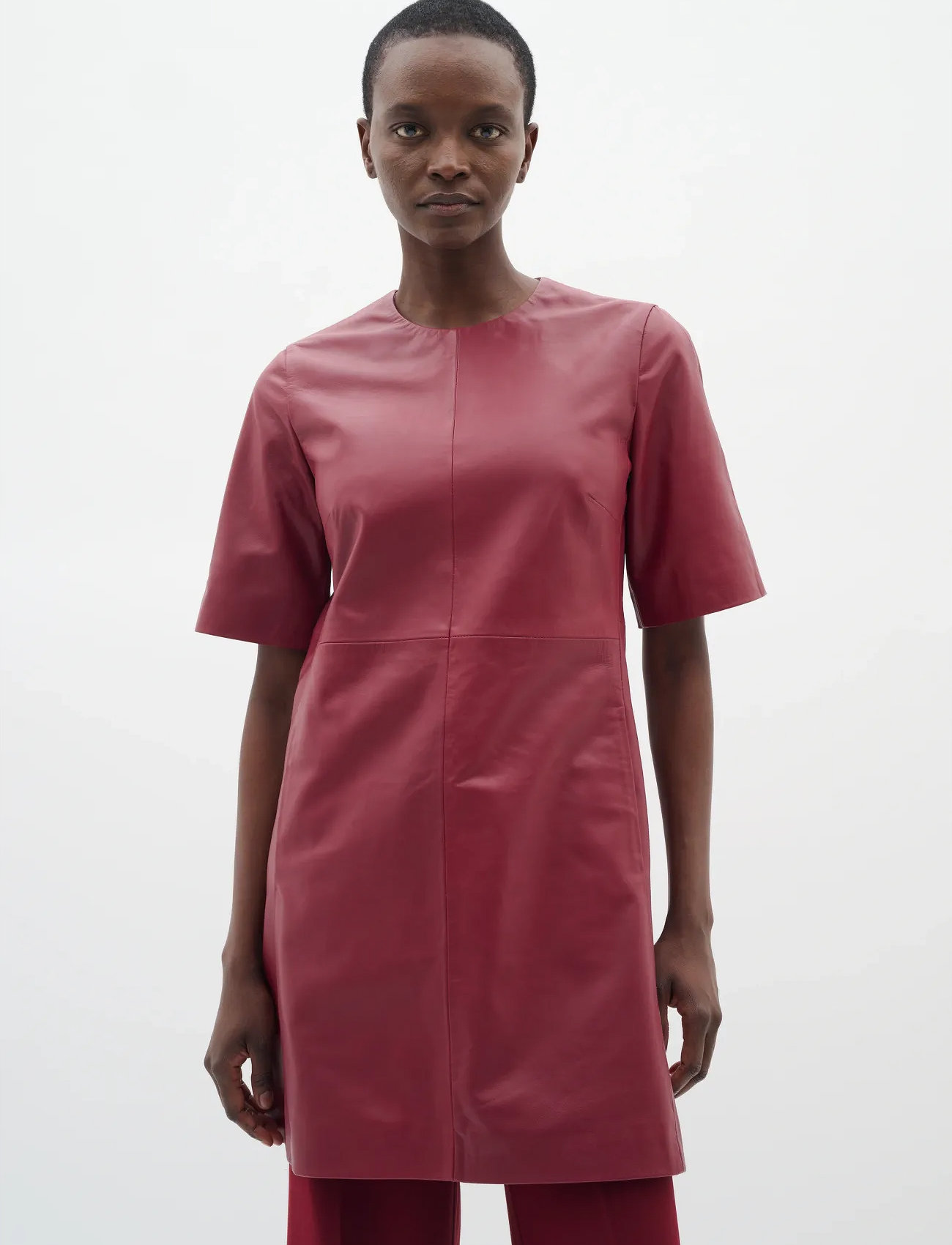 InWear Brodiaiw Dress, 38, Burgundy, Kjoler > Kort Kjole, Dame
