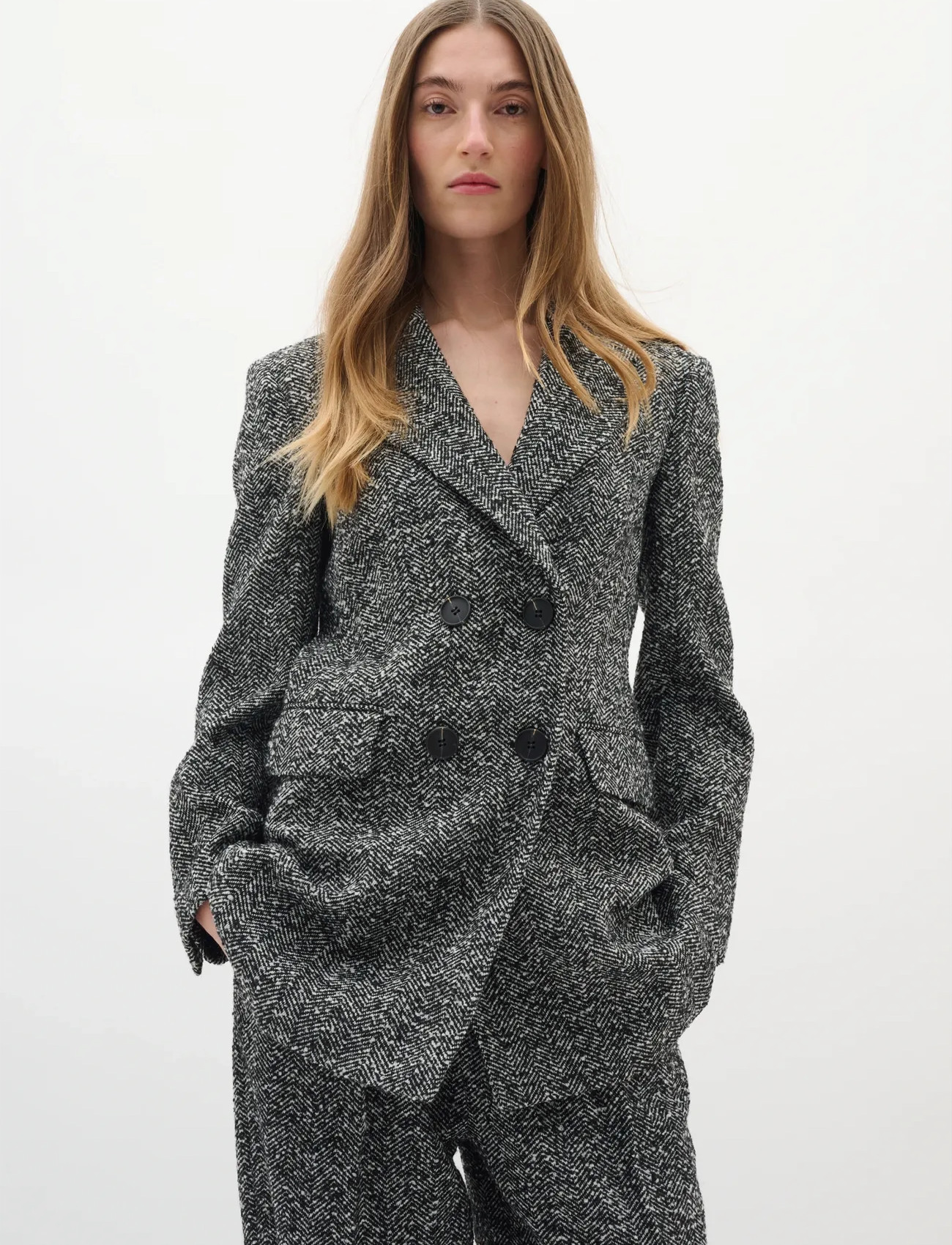 InWear Bryannyiw Blazer, 34, Multi/patterned, Blazere > Dobbeltradede Blazere, Dame