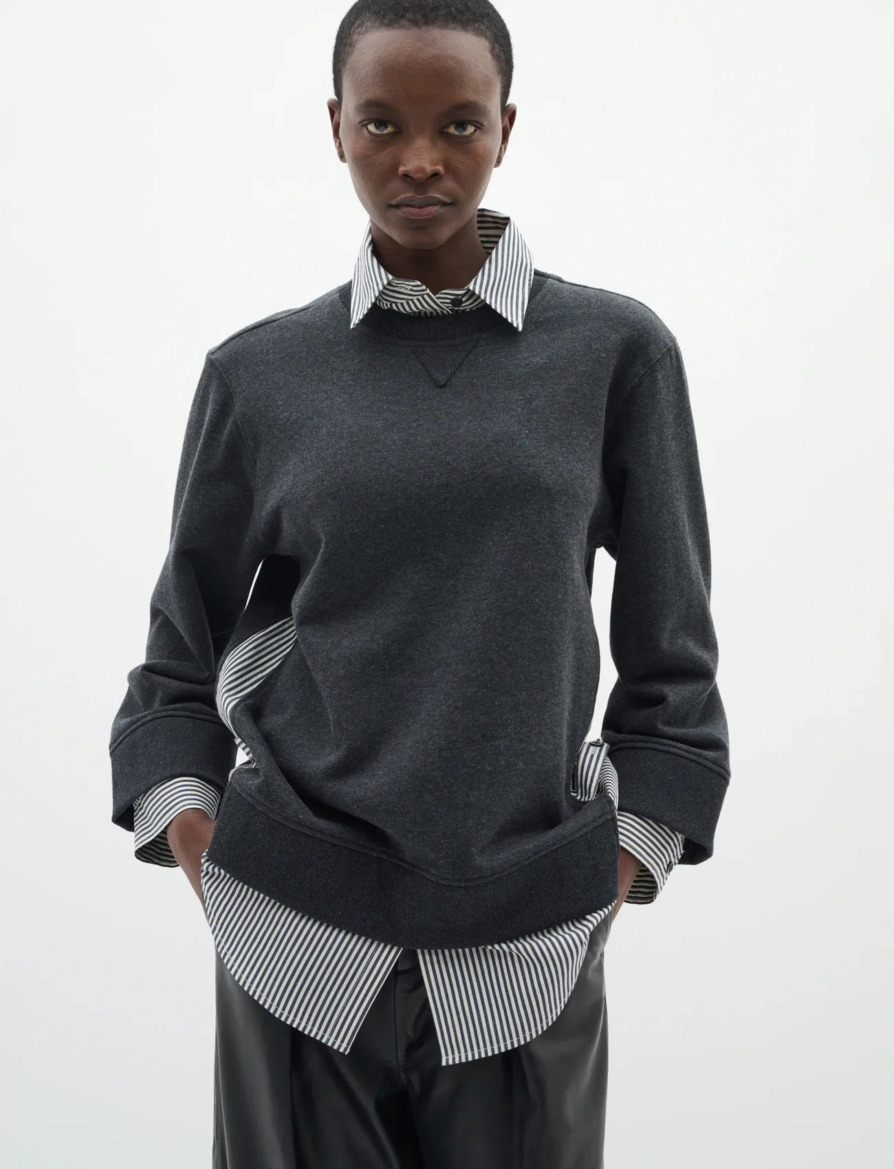 InWear Nataljaiw Sweatshirt, 36, Grey, Sweatshirts & Hættetrøjer > Sweatshirts, Dame