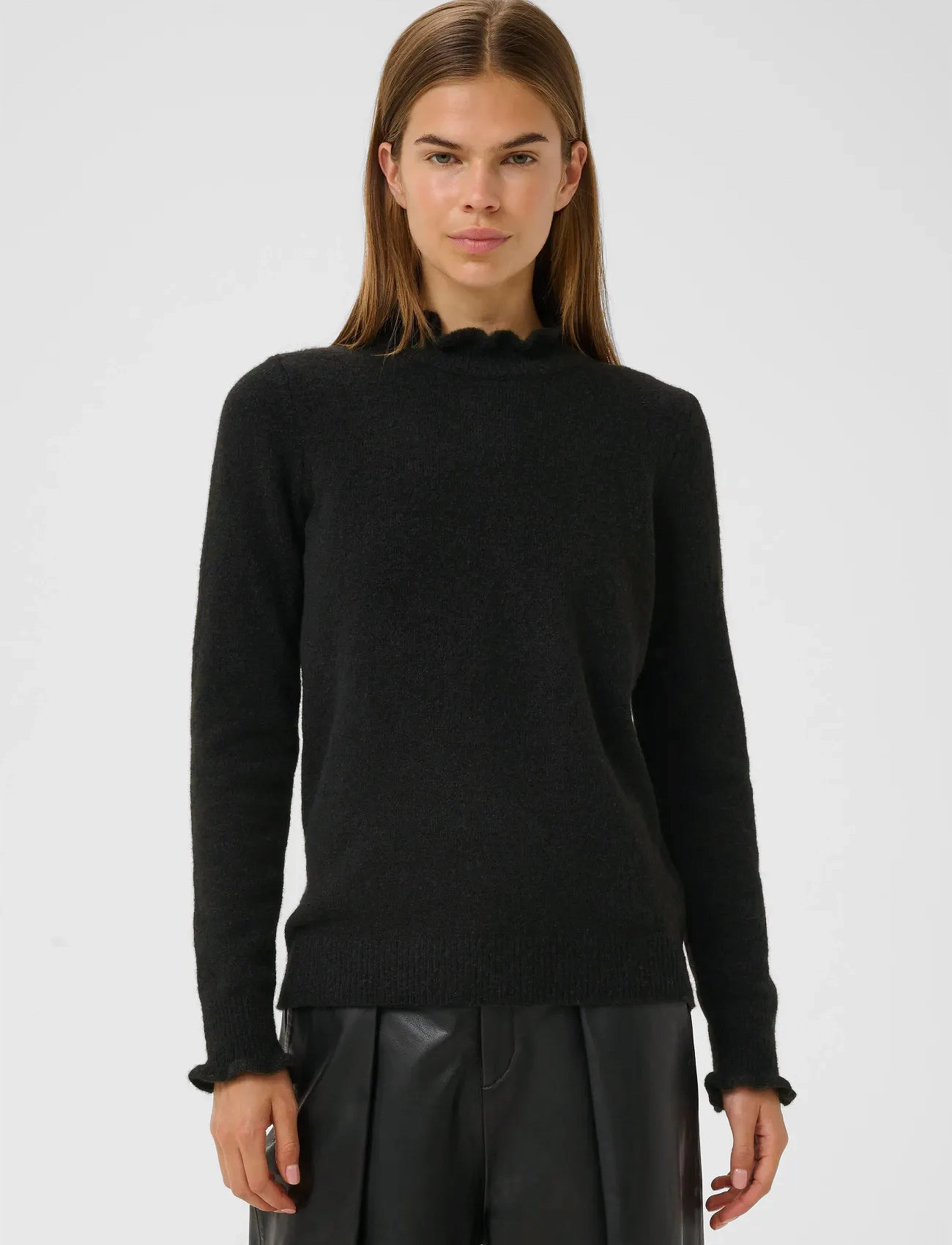 InWear Guniiw Anaja Pullover, L, Black, Strik > Trøjer, Dame