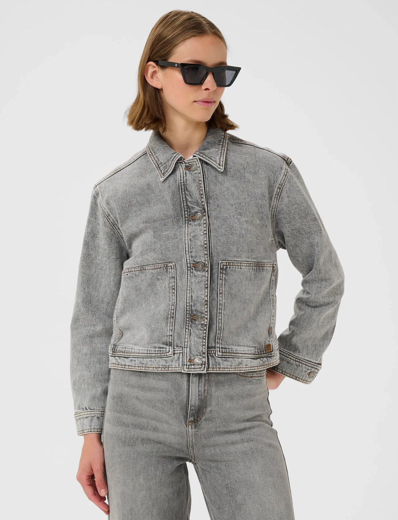 InWear Nanasiw Denim Jacket, 40, Grey, Jakker > Denim, Dame