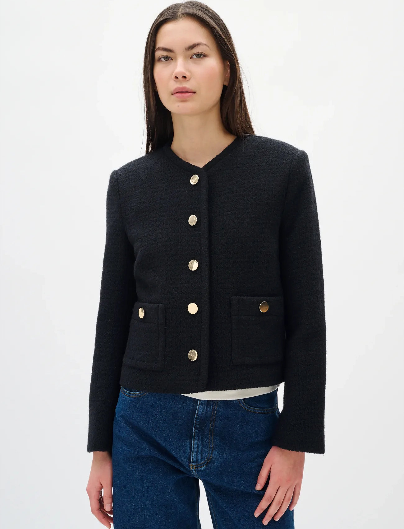 InWear Zeeniaiw Jacket, 38, Black, Blazere > Cropped Blazere, Dame
