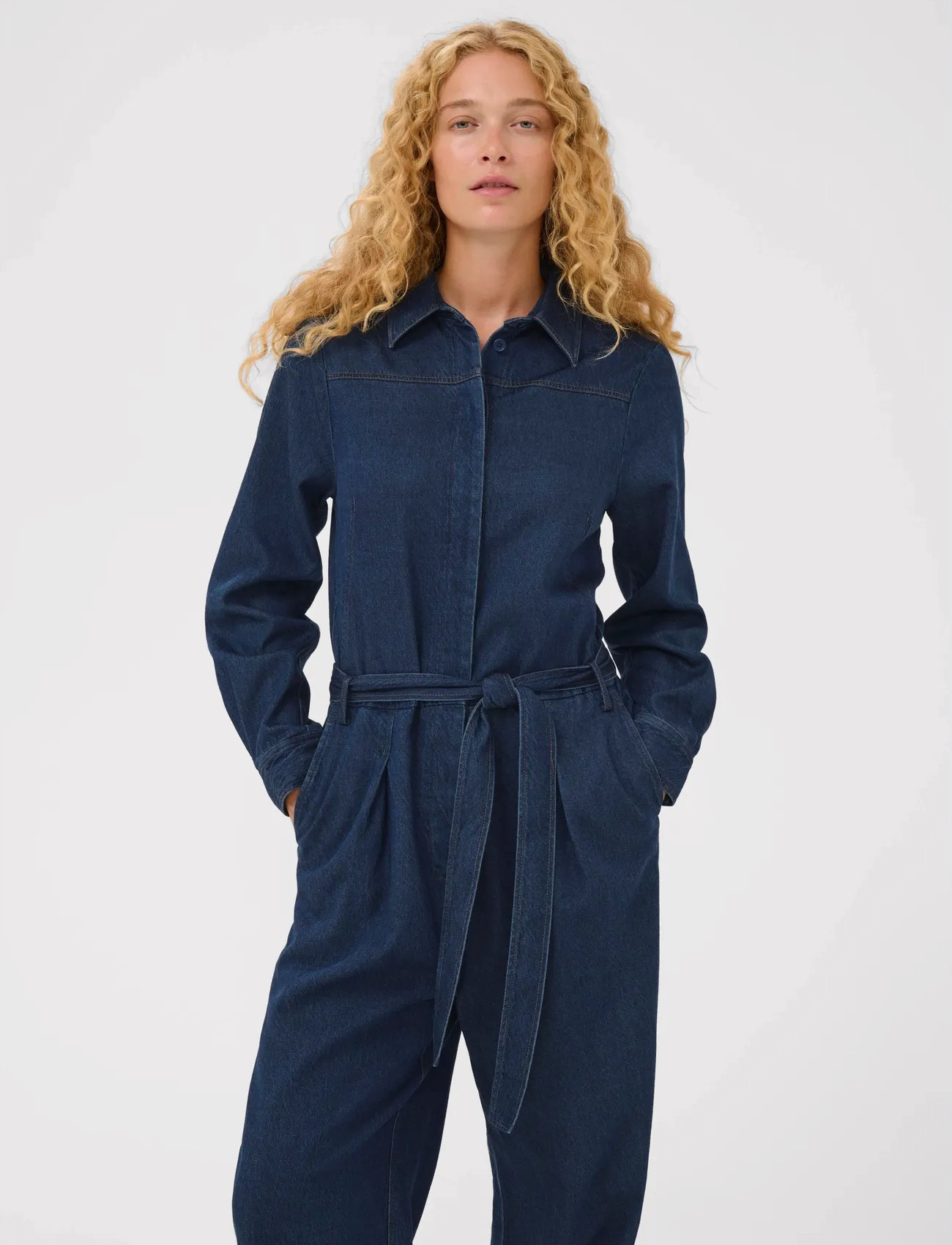 InWear Carolaiw Jumpsuit, 42, Navy, Underdele > Jumpsuits, Dame